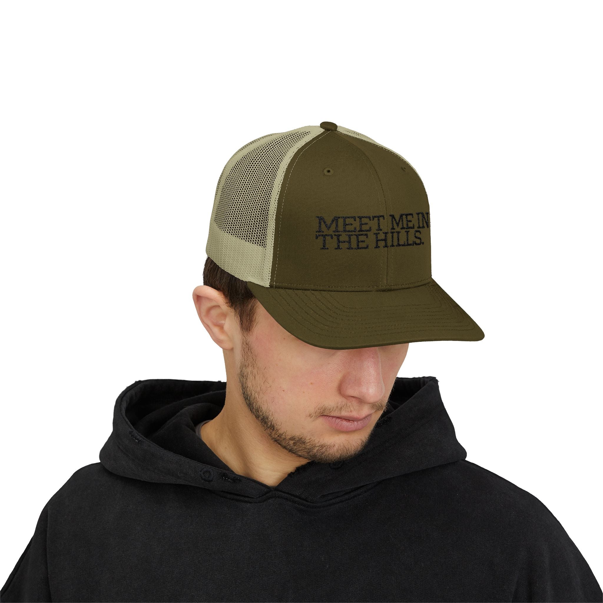 "MEET ME IN THE HILLS" COLLECTION - Snapback Trucker Cap