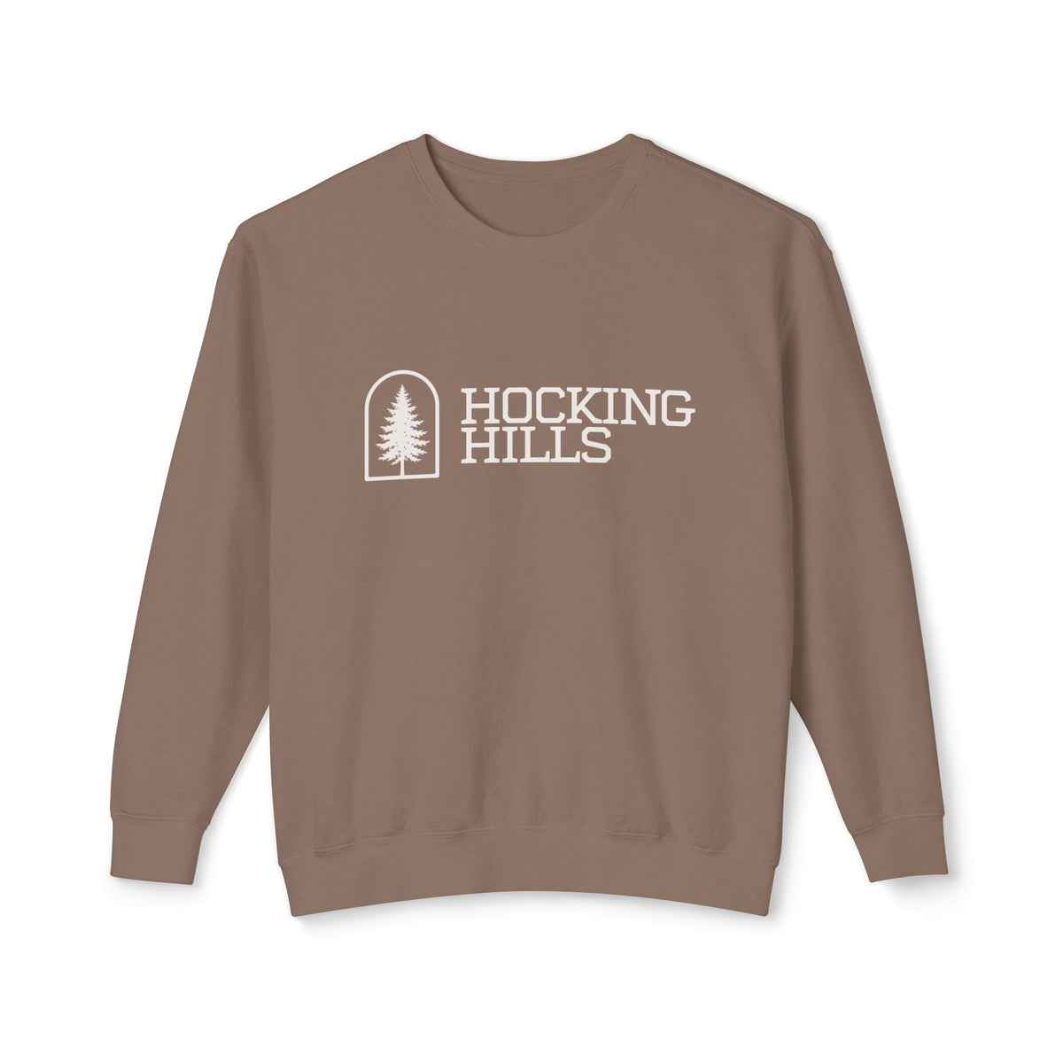 Hocking Hills Crewneck Sweatshirt — Minimal Tree Logo Pullover