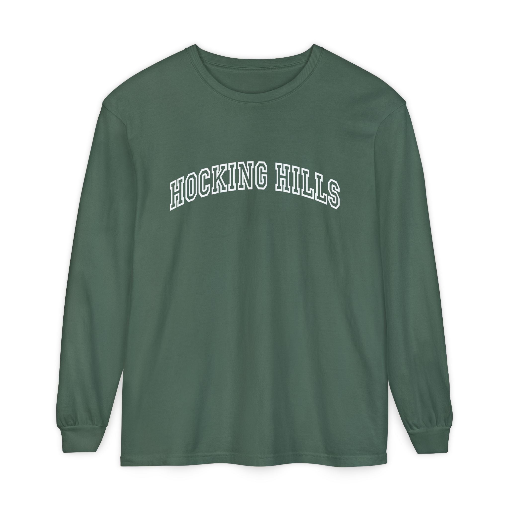 Hocking Hills Long Sleeve Tee — Vintage Collegiate Graphic