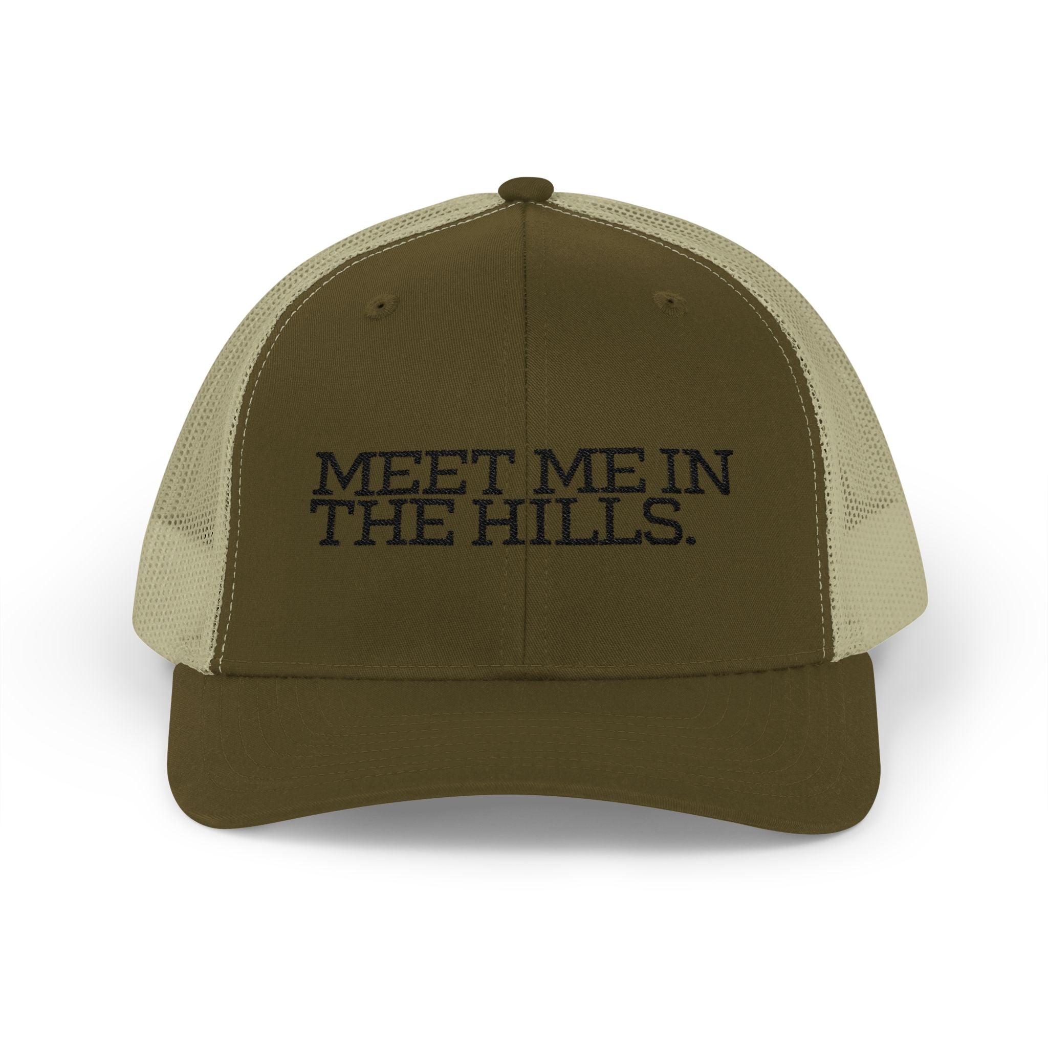 "MEET ME IN THE HILLS" COLLECTION - Snapback Trucker Cap