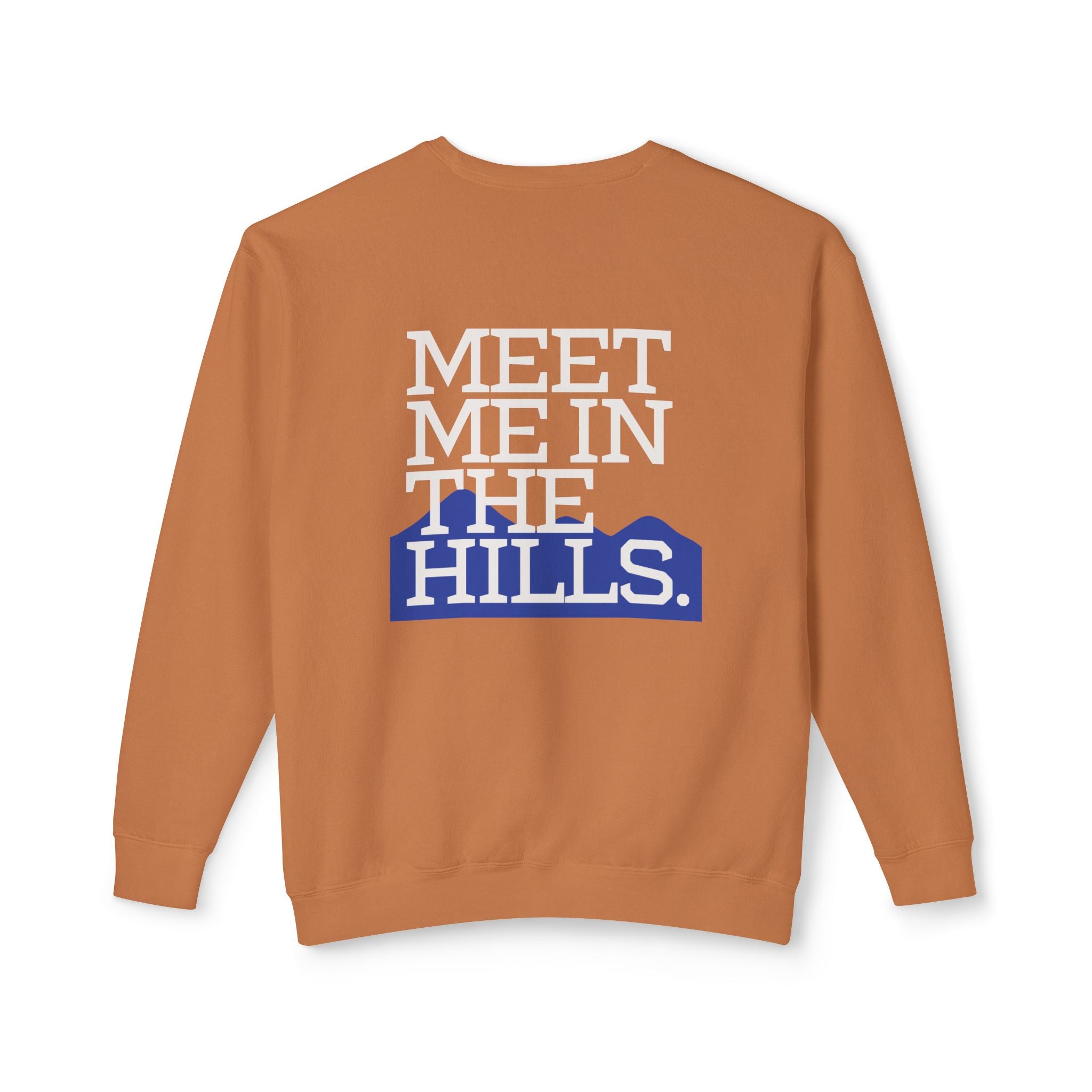 Hocking Hills Crewneck Sweatshirt — "Meet Me in the Hills" Outdoor Travel Pullover