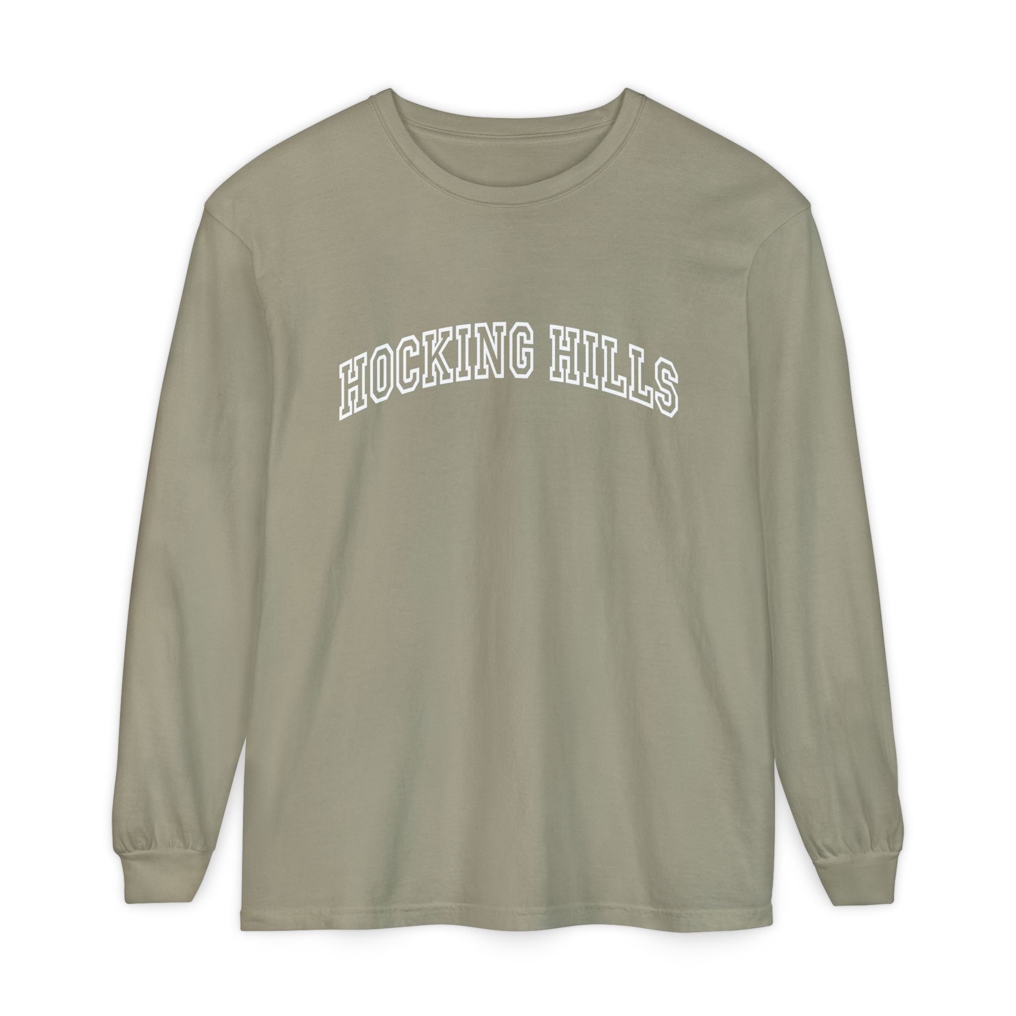 Hocking Hills Long Sleeve Tee — Vintage Collegiate Graphic