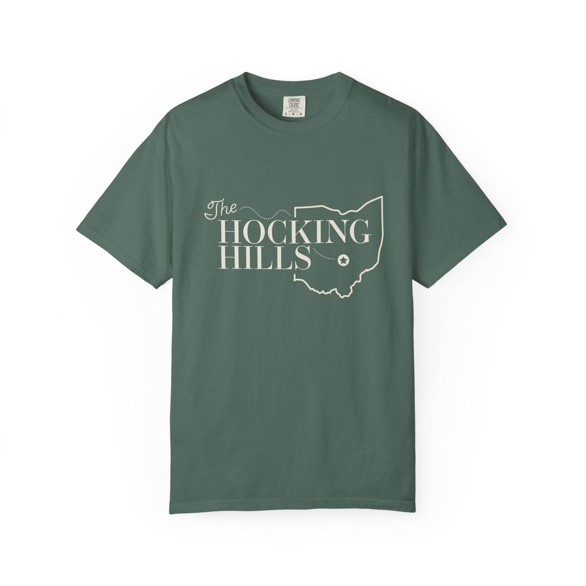 The Hocking Hills T-Shirt — Ohio Map Graphic Tee