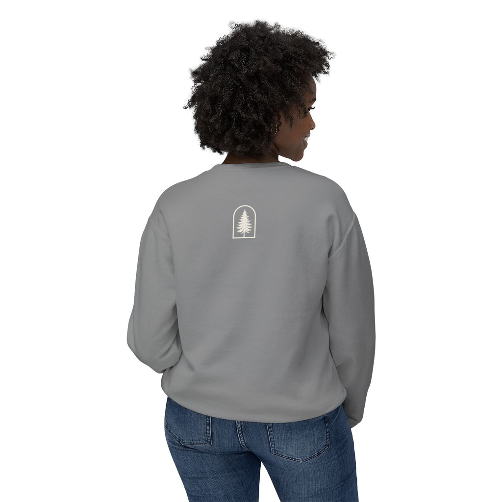 Hocking Hills Crewneck Sweatshirt — Minimal Tree Logo Pullover