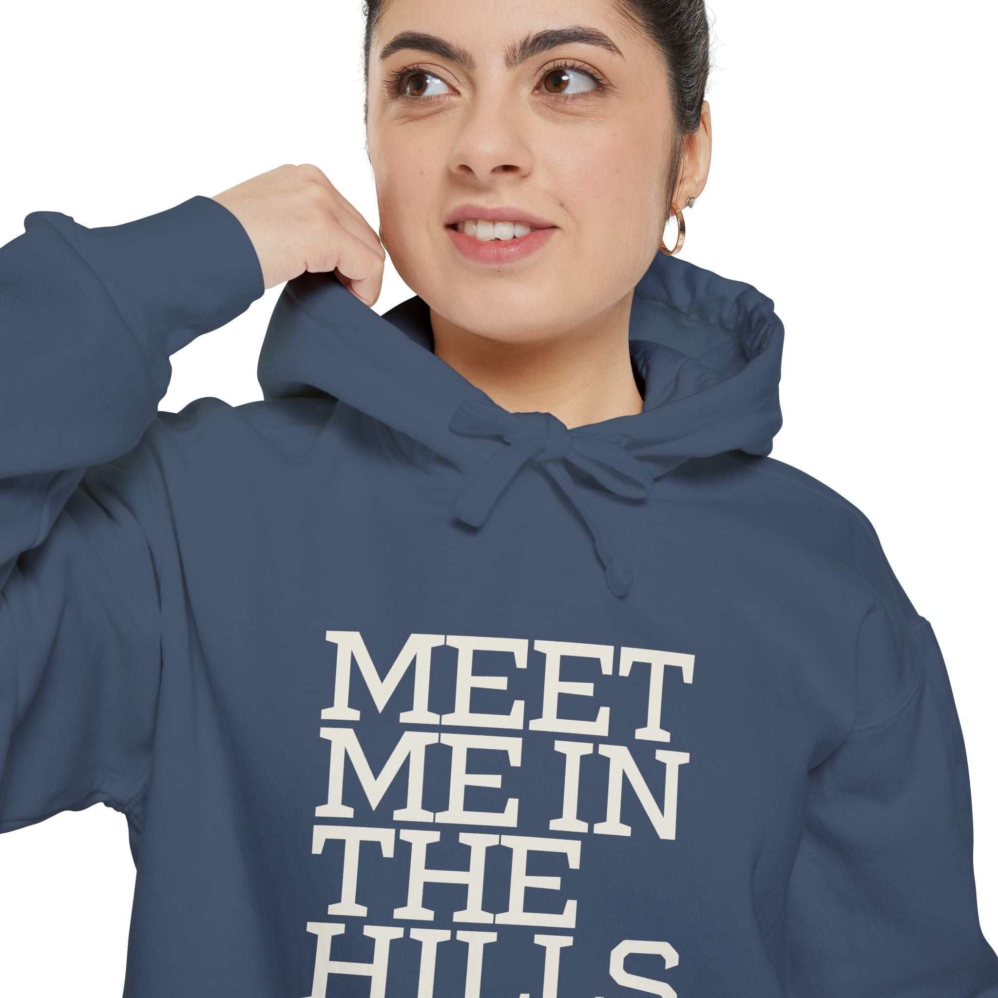 Meet Me in the Hills Hoodie — Graphic Outdoor Cozy Pullover