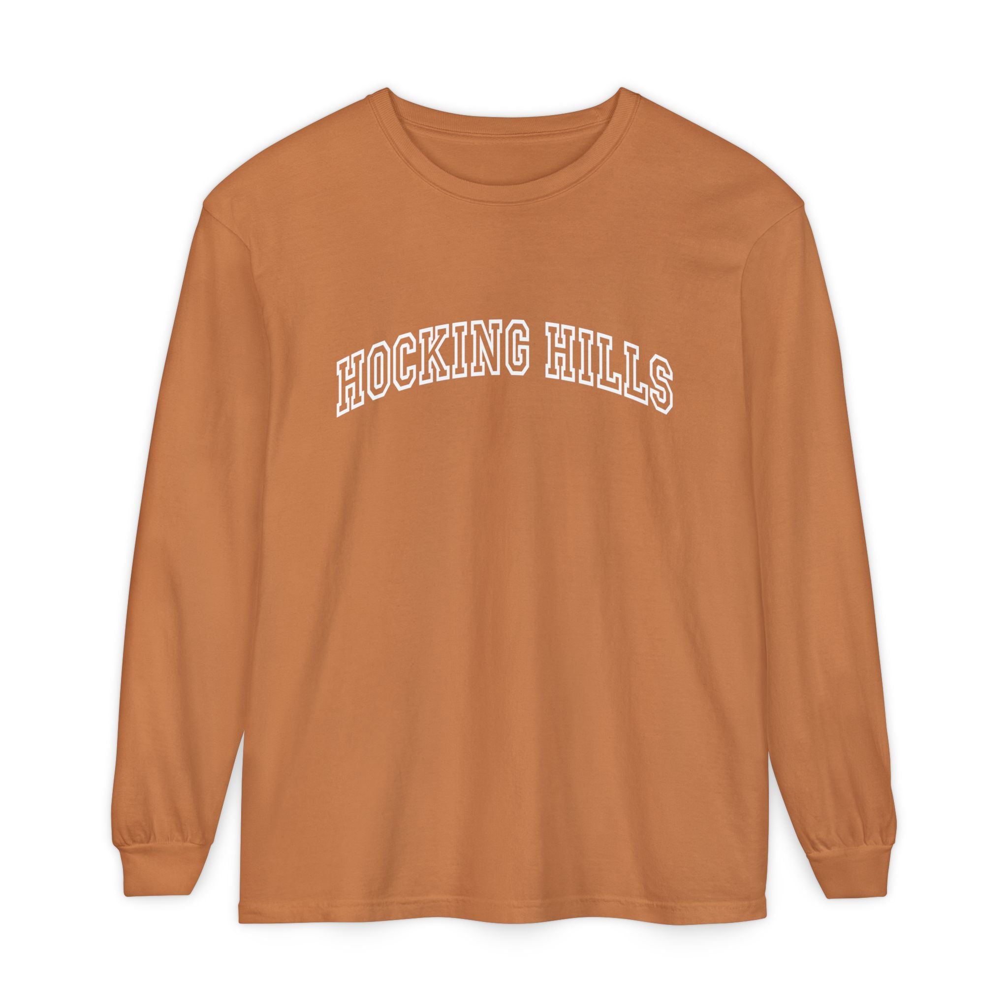 Hocking Hills Long Sleeve Tee — Vintage Collegiate Graphic