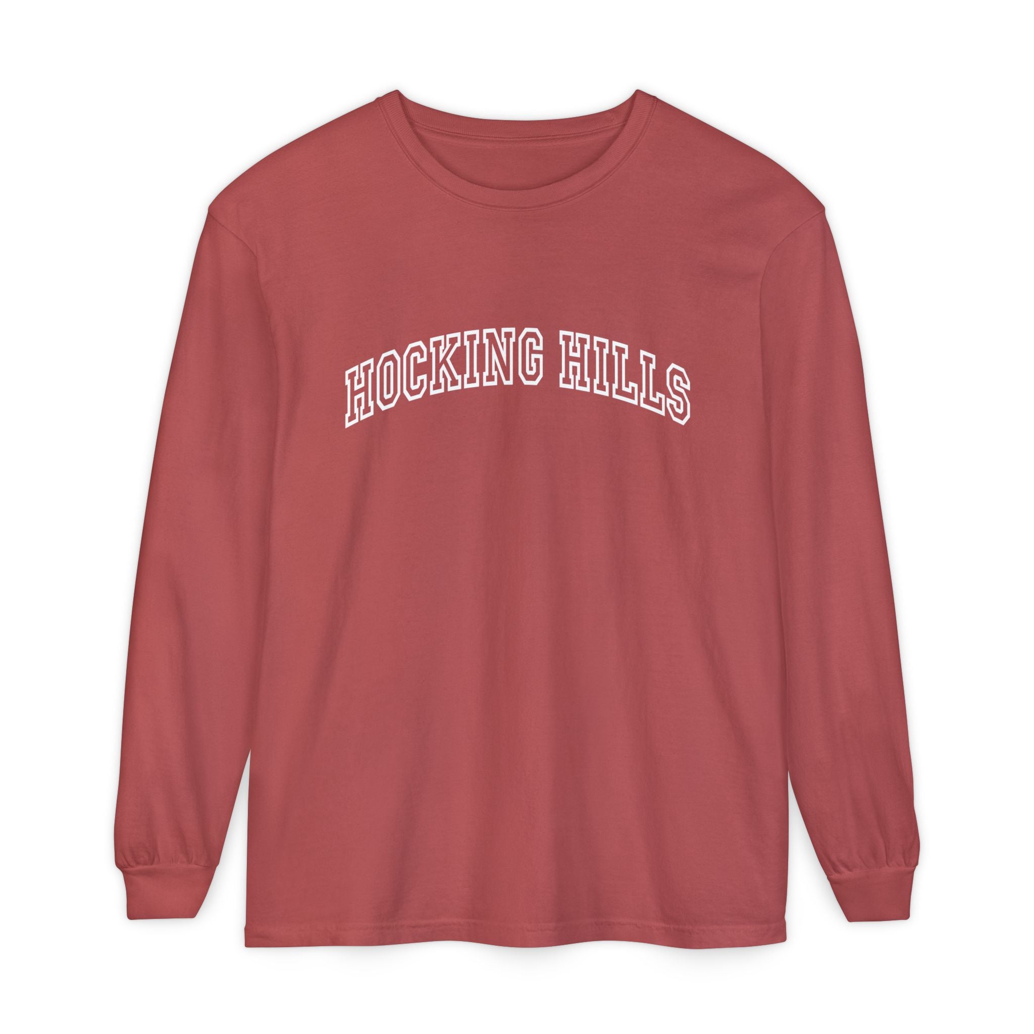 Hocking Hills Long Sleeve Tee — Vintage Collegiate Graphic