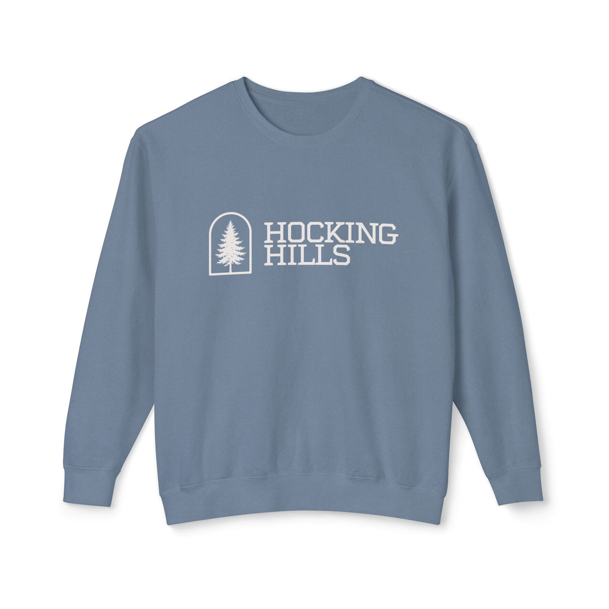 Hocking Hills Crewneck Sweatshirt — Minimal Tree Logo Pullover