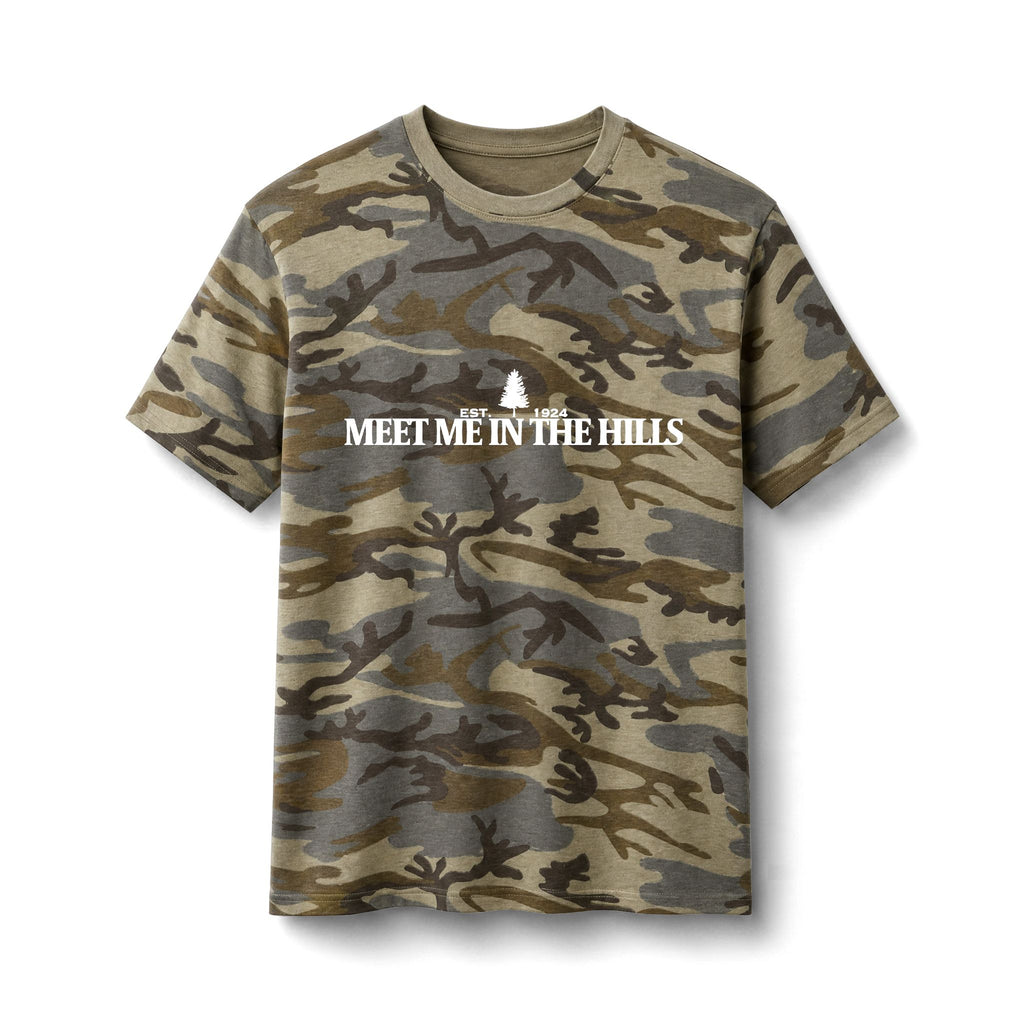 "MEET ME IN THE HILLS" COLLECTION Camo Tee