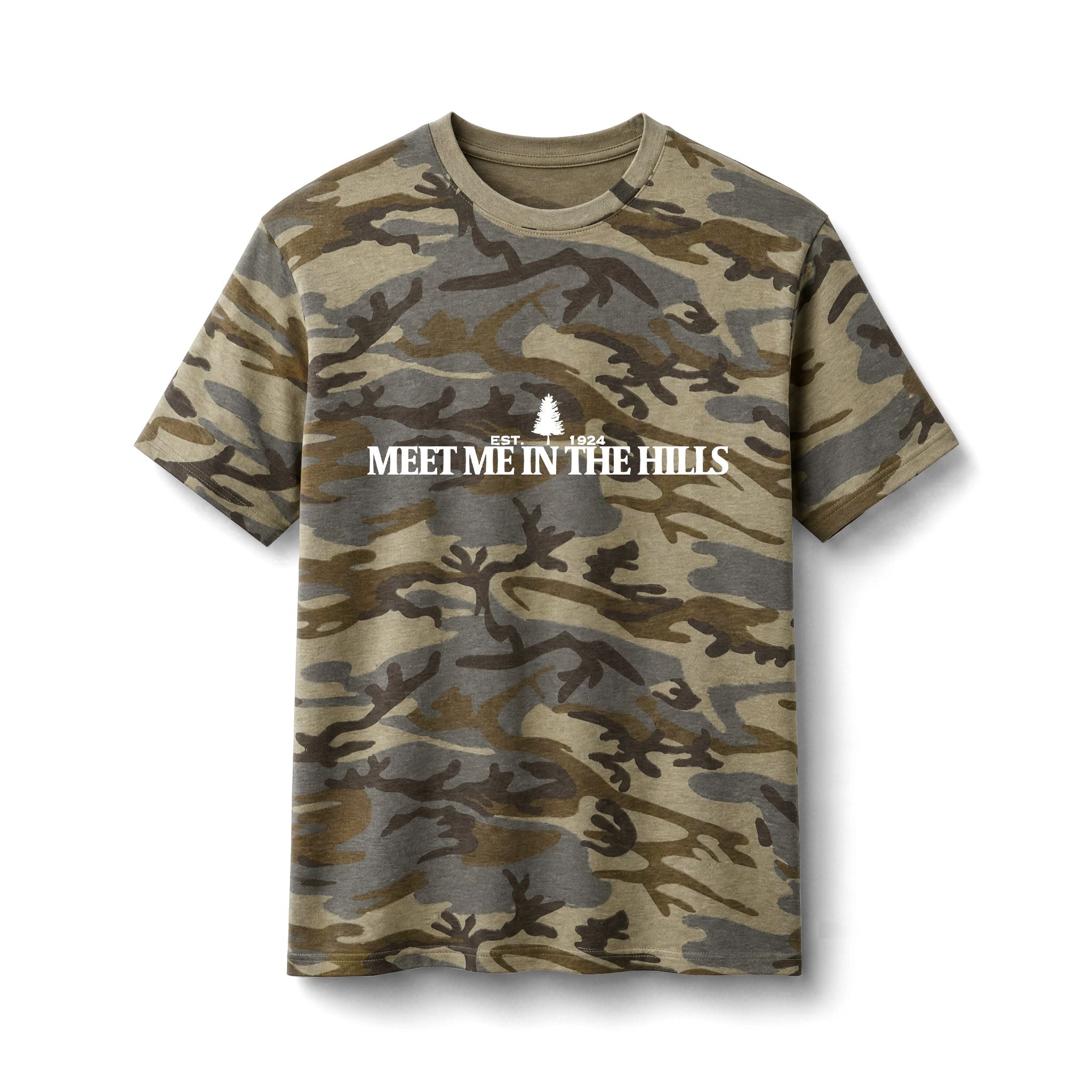 "MEET ME IN THE HILLS" COLLECTION Camo Tee