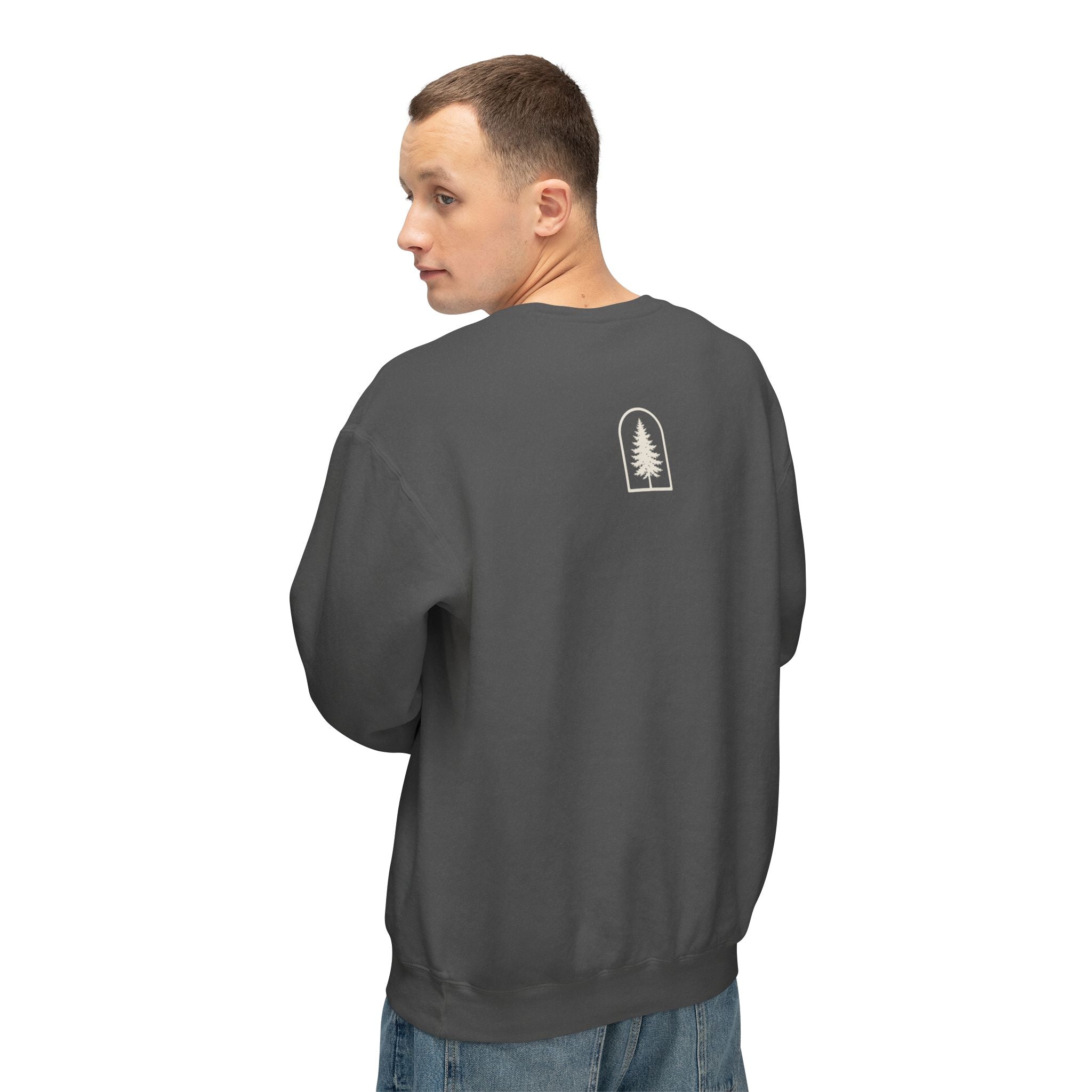 Hocking Hills Crewneck Sweatshirt — Minimal Tree Logo Pullover