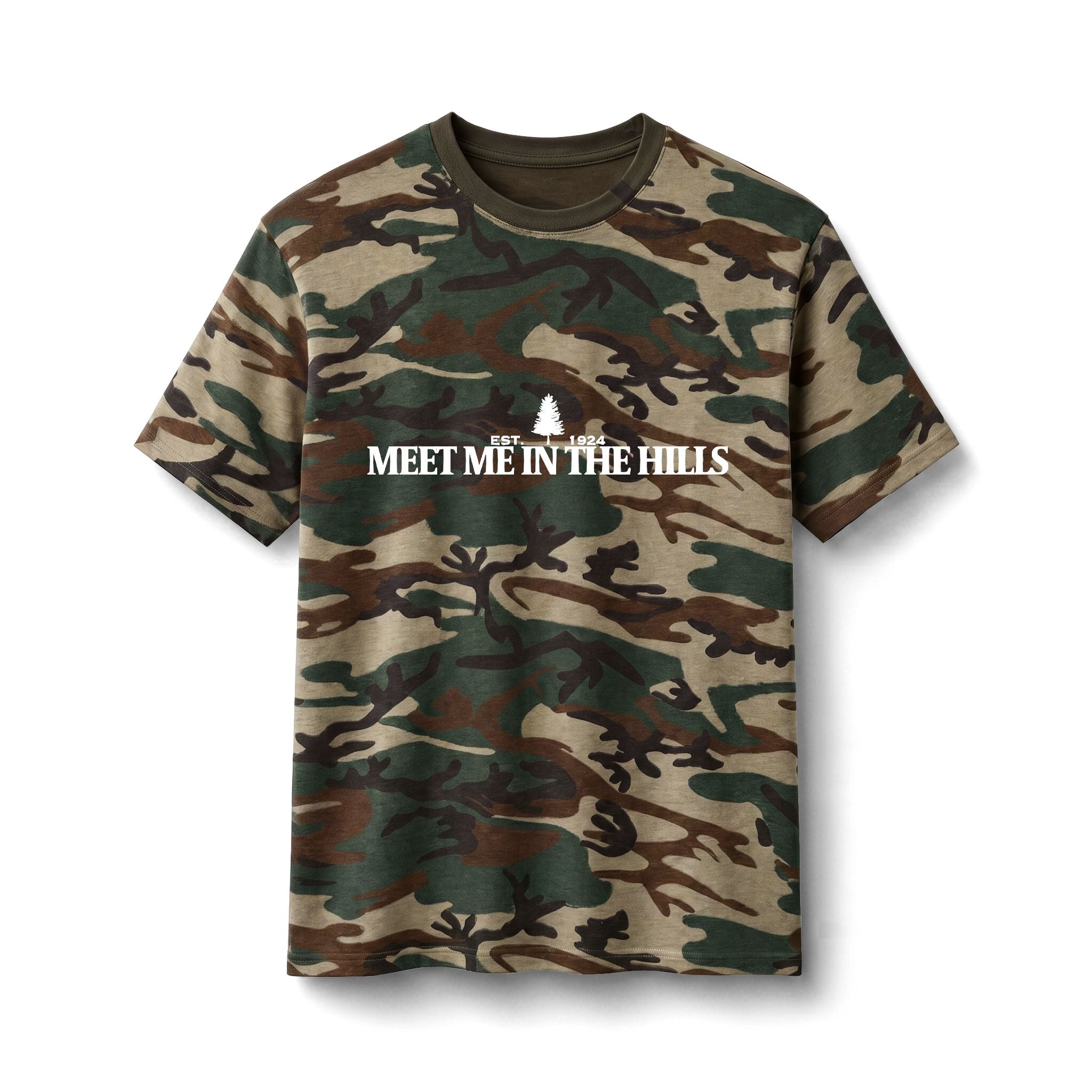 "MEET ME IN THE HILLS" COLLECTION Camo Tee