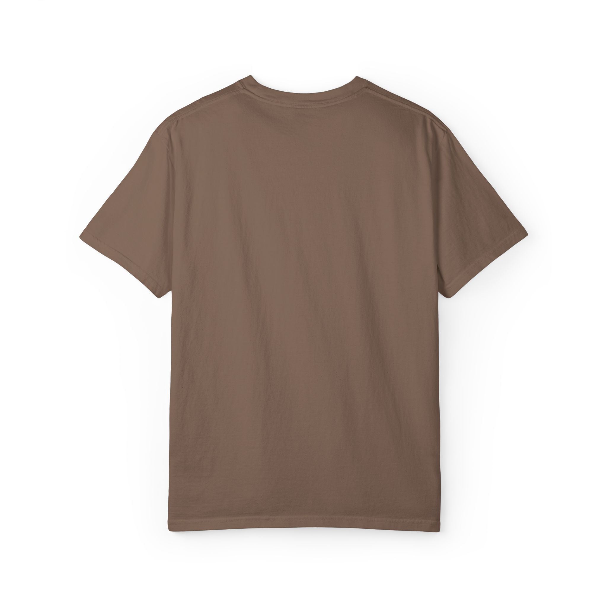 Camping Vibes T-Shirt — 'Adventure Awaits' Woodland Chest Logo