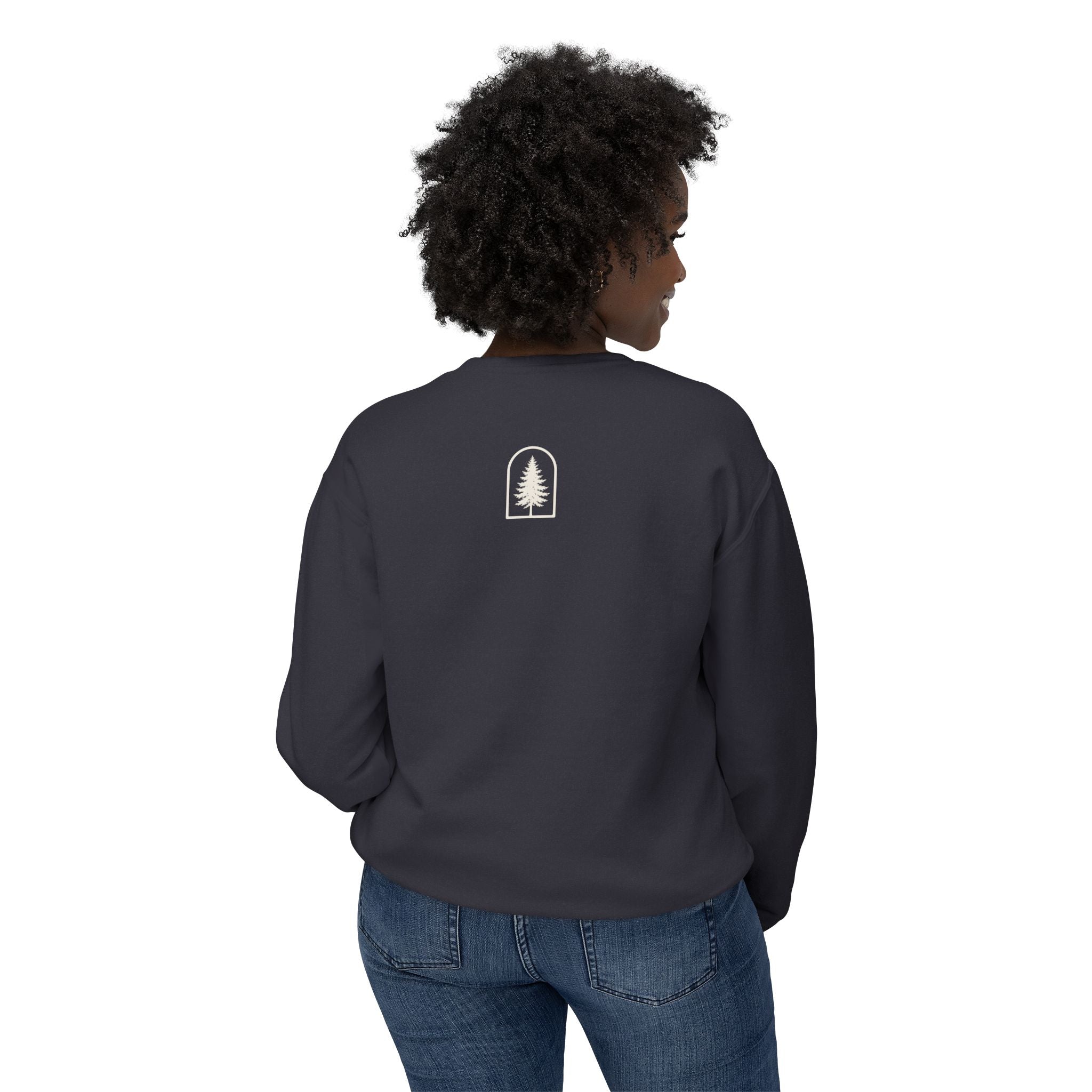 Hocking Hills Crewneck Sweatshirt — Minimal Tree Logo Pullover