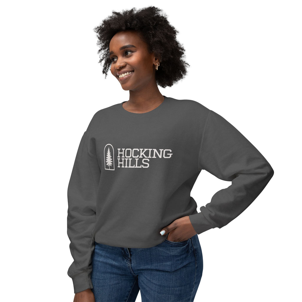 Hocking Hills Crewneck Sweatshirt — Minimal Tree Logo Pullover