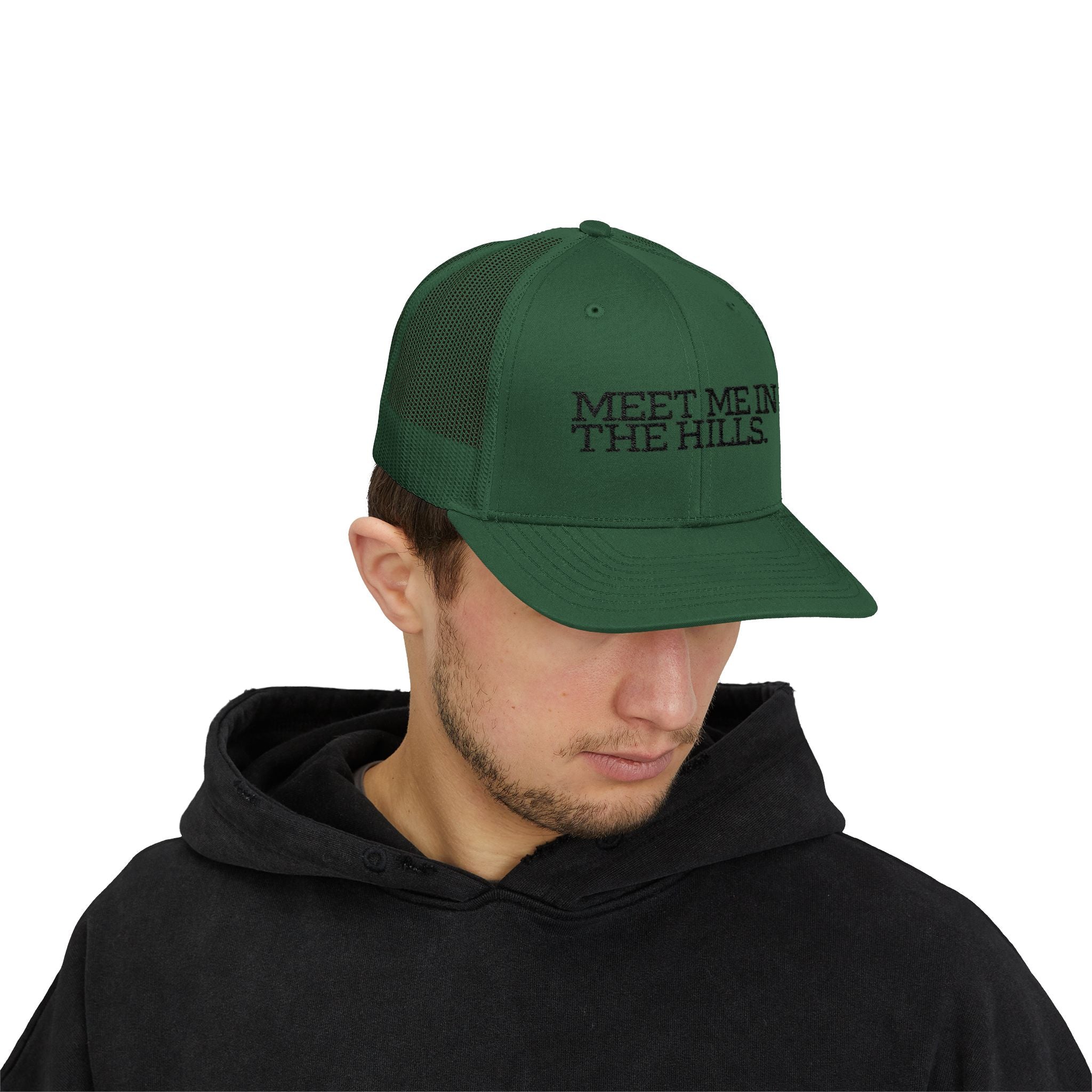 "MEET ME IN THE HILLS" COLLECTION - Snapback Trucker Cap