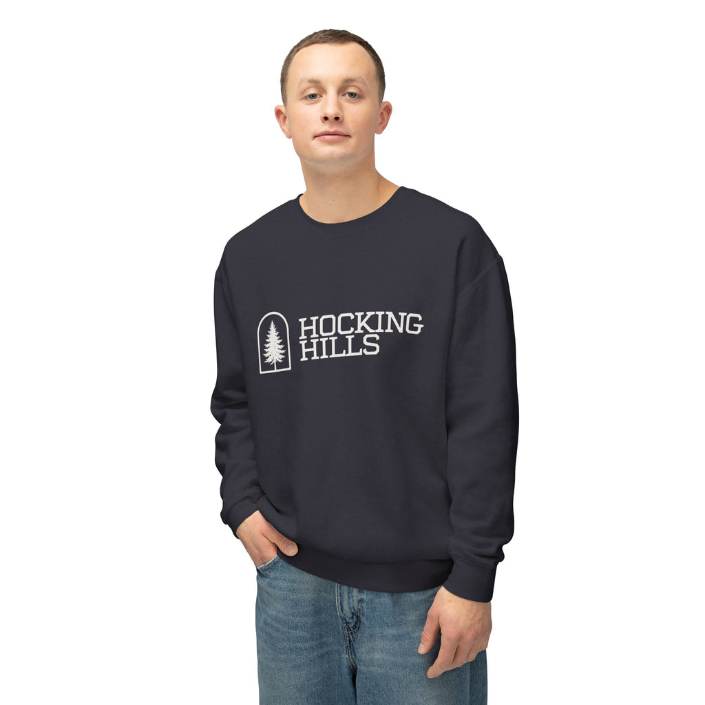 Hocking Hills Crewneck Sweatshirt — Minimal Tree Logo Pullover