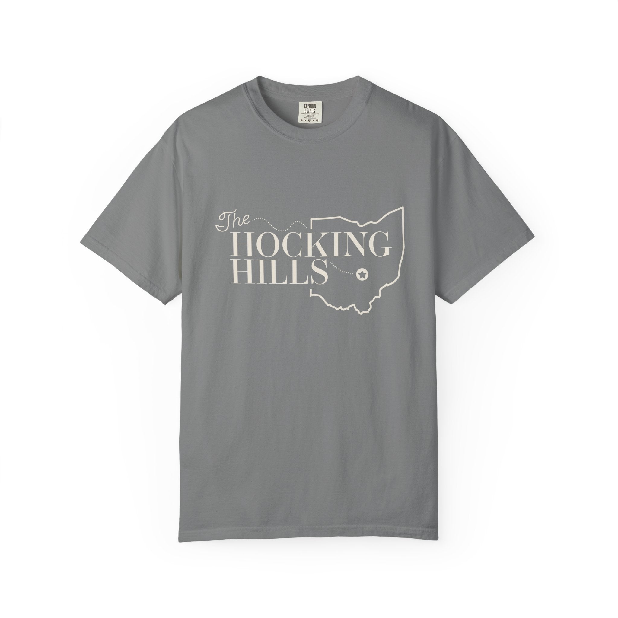 The Hocking Hills T-Shirt — Ohio Map Graphic Tee