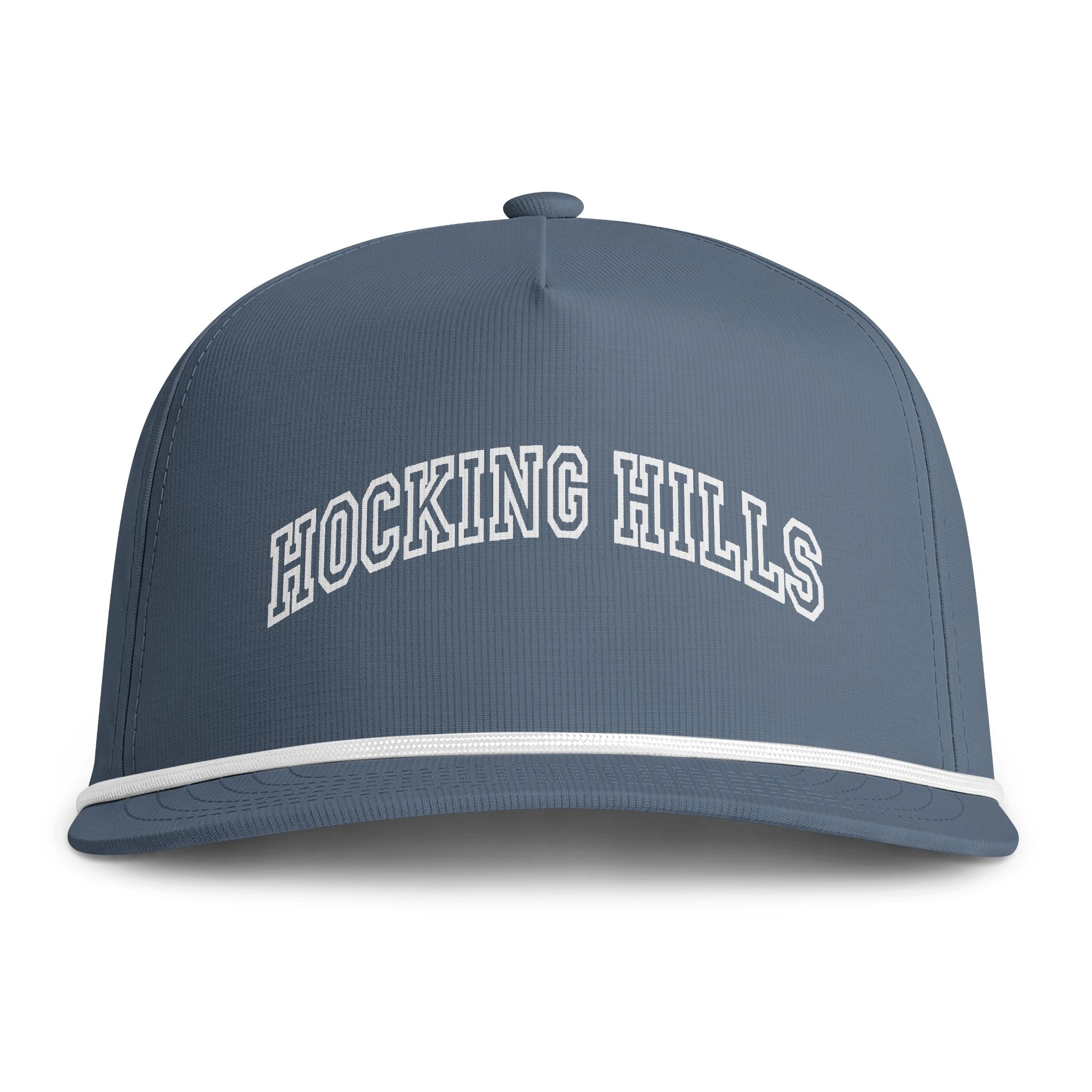 Sunwashed Rope Cap - Rocking Hills Embroidered Trucker Hat