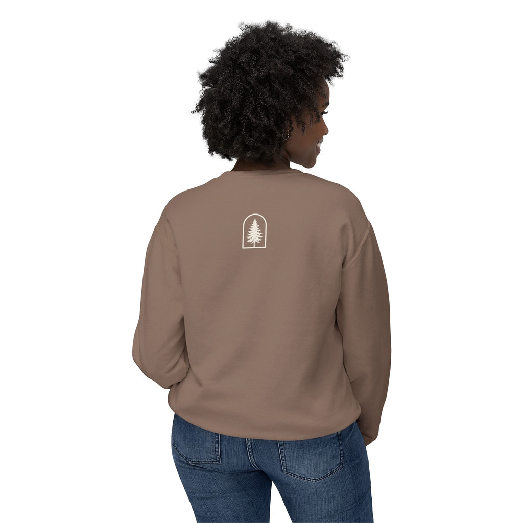 Hocking Hills Crewneck Sweatshirt — Minimal Tree Logo Pullover