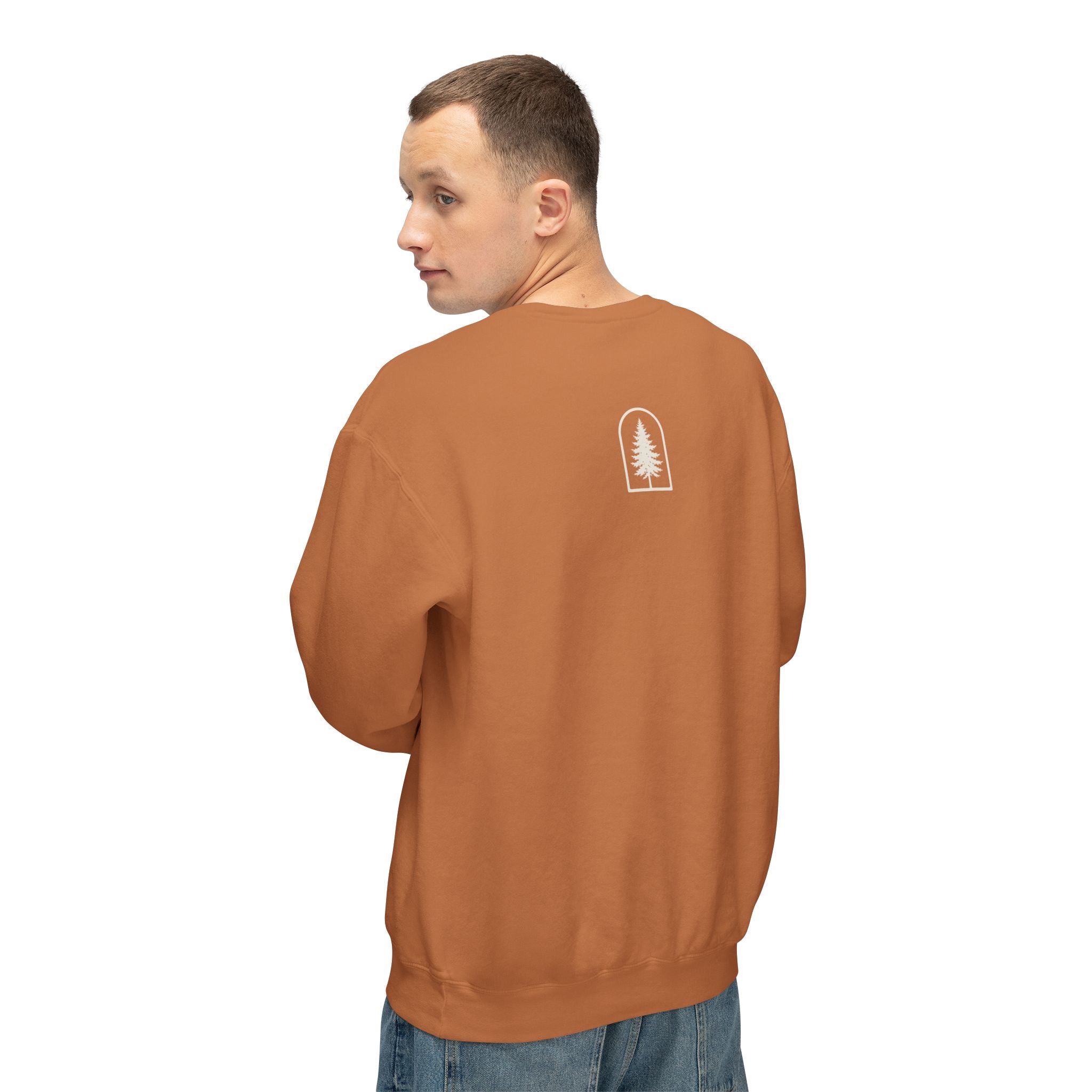 Hocking Hills Crewneck Sweatshirt — Minimal Tree Logo Pullover