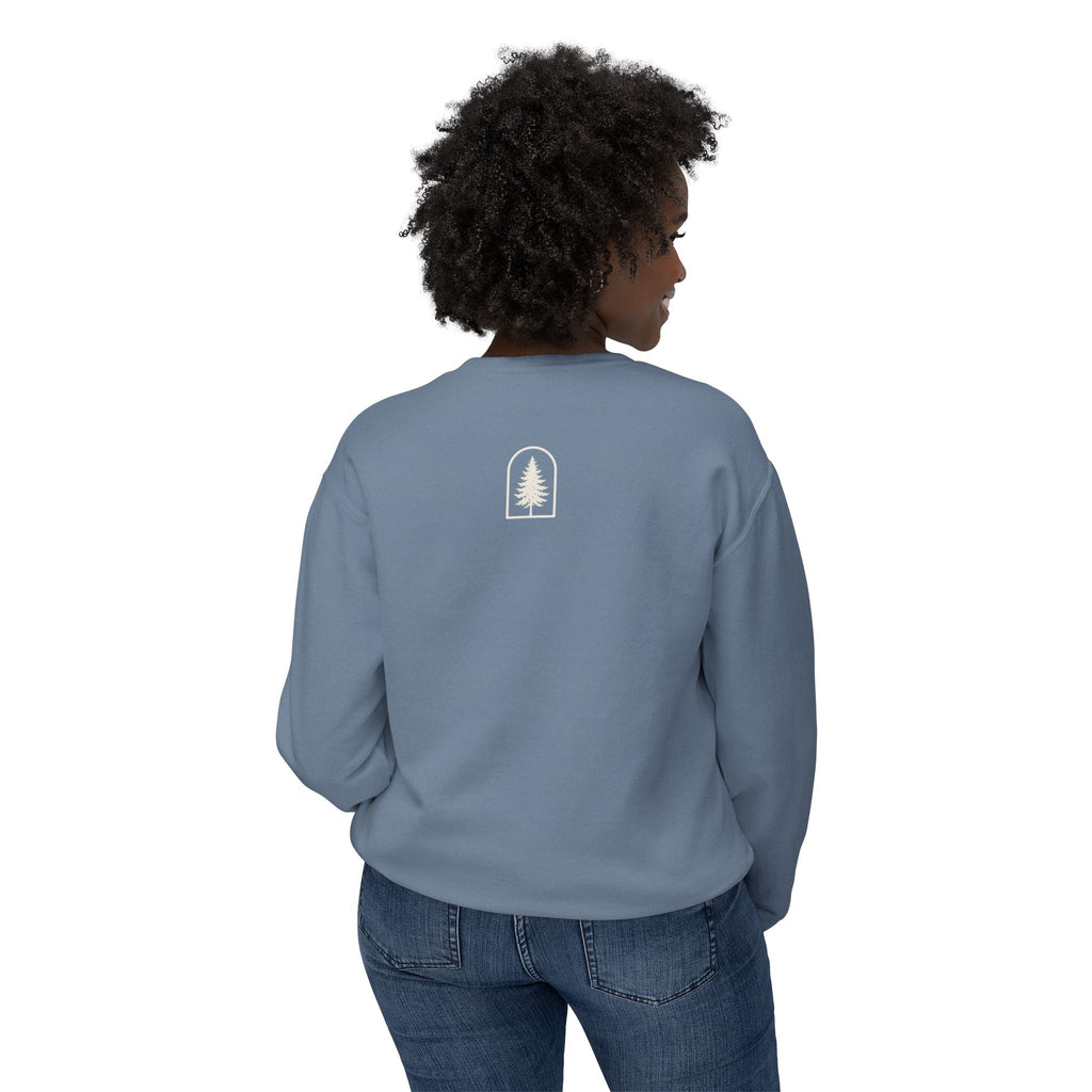 Hocking Hills Crewneck Sweatshirt — Minimal Tree Logo Pullover