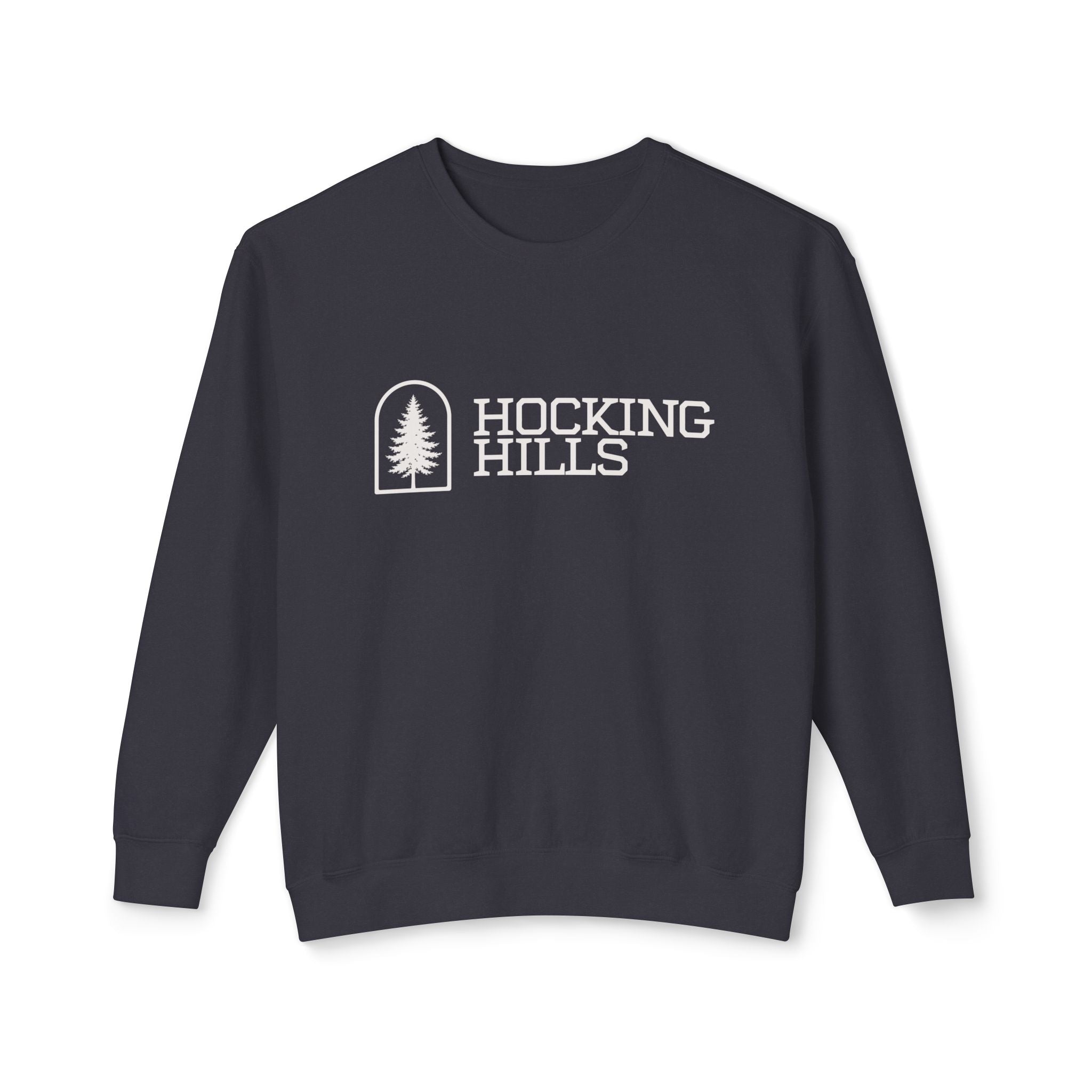 Hocking Hills Crewneck Sweatshirt — Minimal Tree Logo Pullover