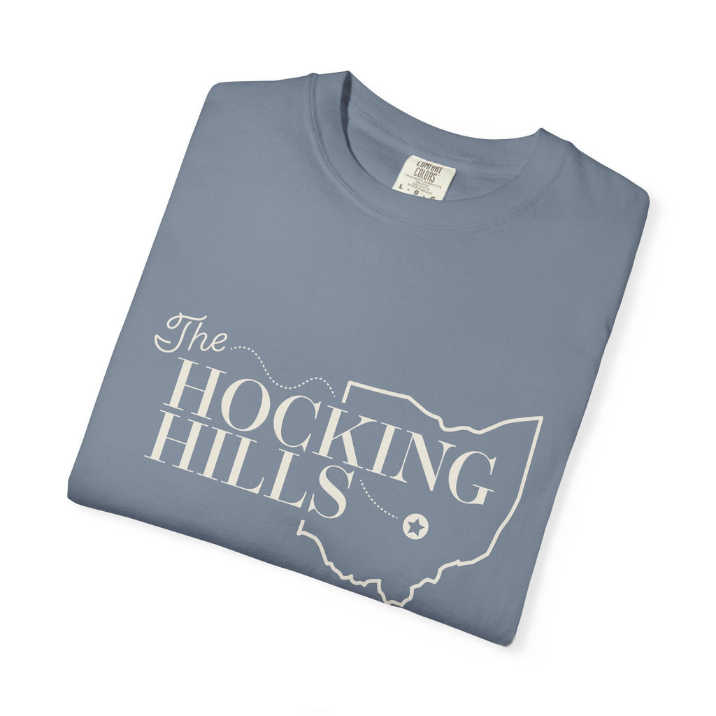 The Hocking Hills T-Shirt — Ohio Map Graphic Tee