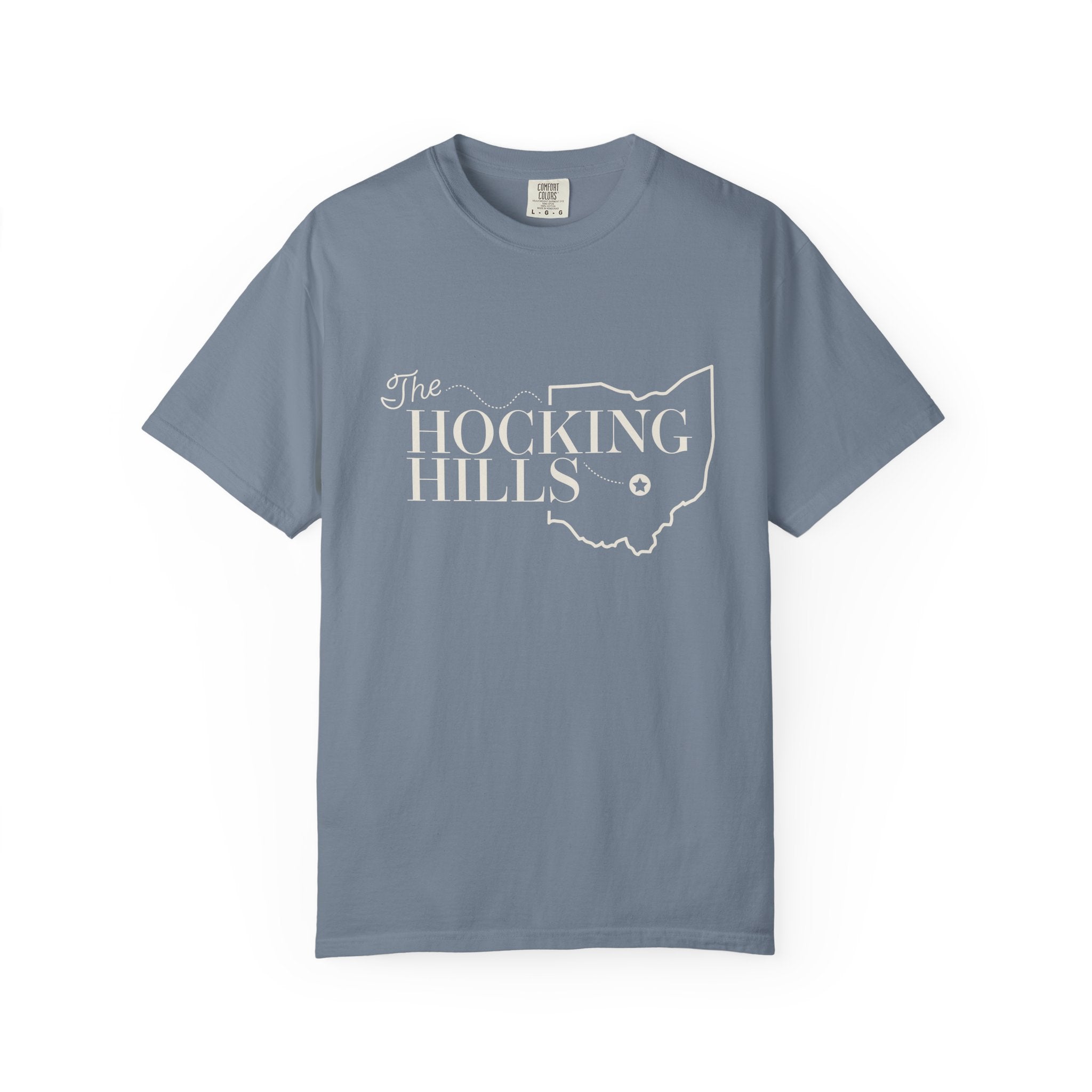 The Hocking Hills T-Shirt — Ohio Map Graphic Tee