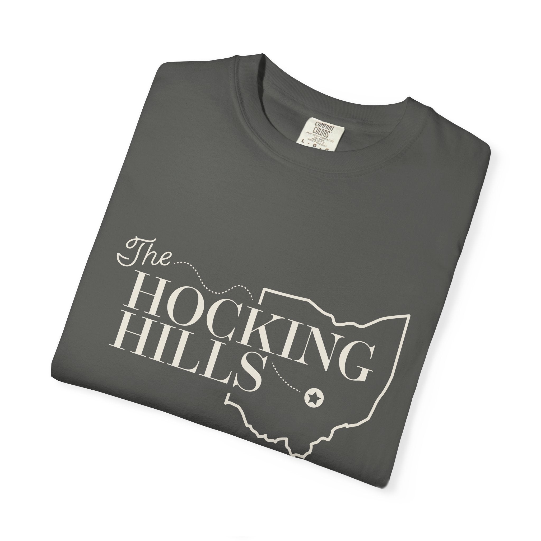 The Hocking Hills T-Shirt — Ohio Map Graphic Tee