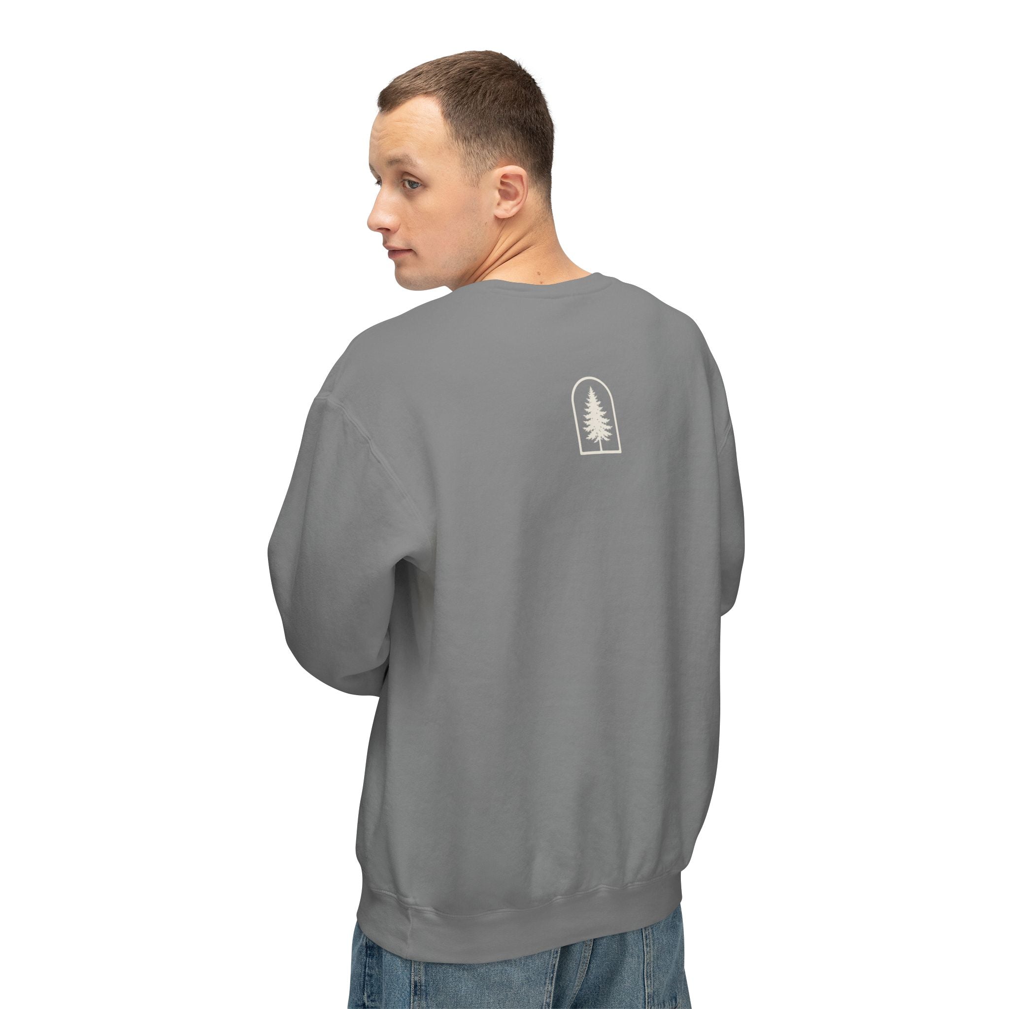 Hocking Hills Crewneck Sweatshirt — Minimal Tree Logo Pullover