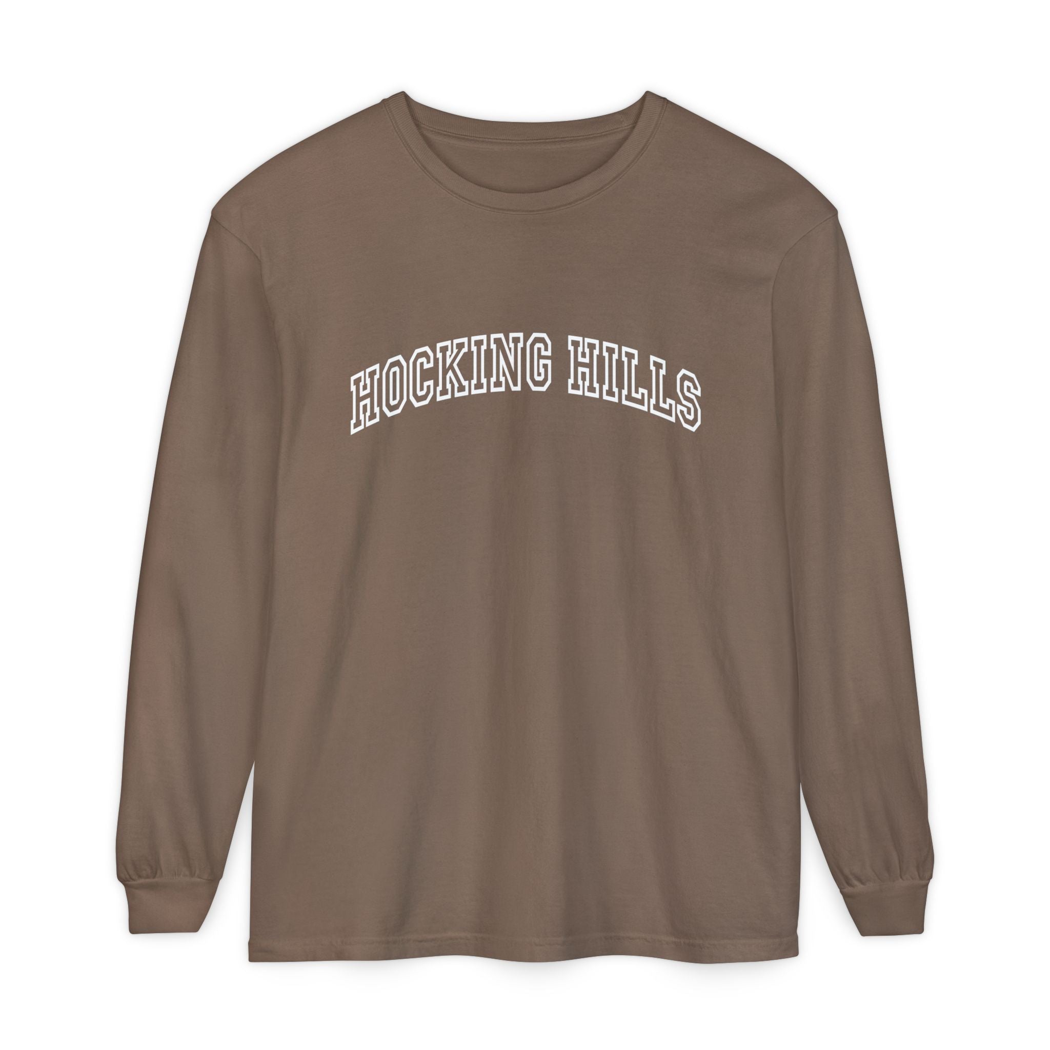 Hocking Hills Long Sleeve Tee — Vintage Collegiate Graphic