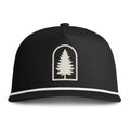 Sunwashed Rope Cap — Retro Tree Patch Snapback Hat
