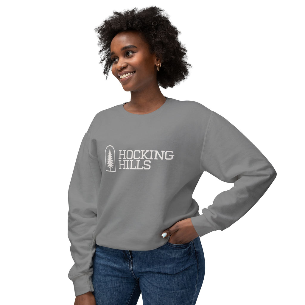 Hocking Hills Crewneck Sweatshirt — Minimal Tree Logo Pullover