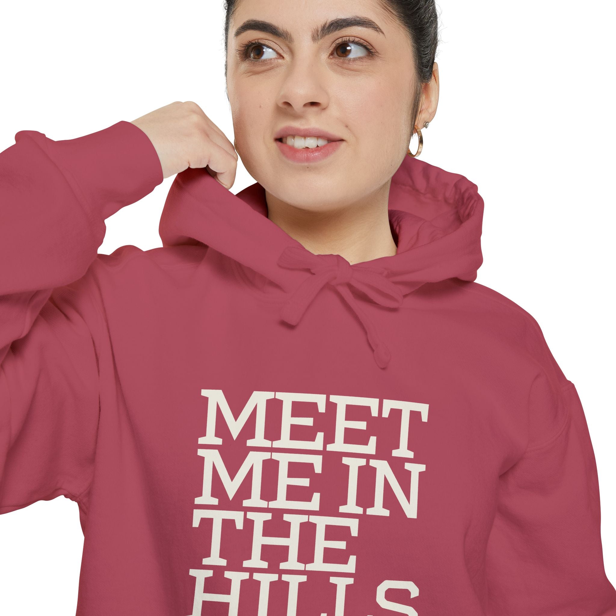 Meet Me in the Hills Hoodie — Graphic Outdoor Cozy Pullover