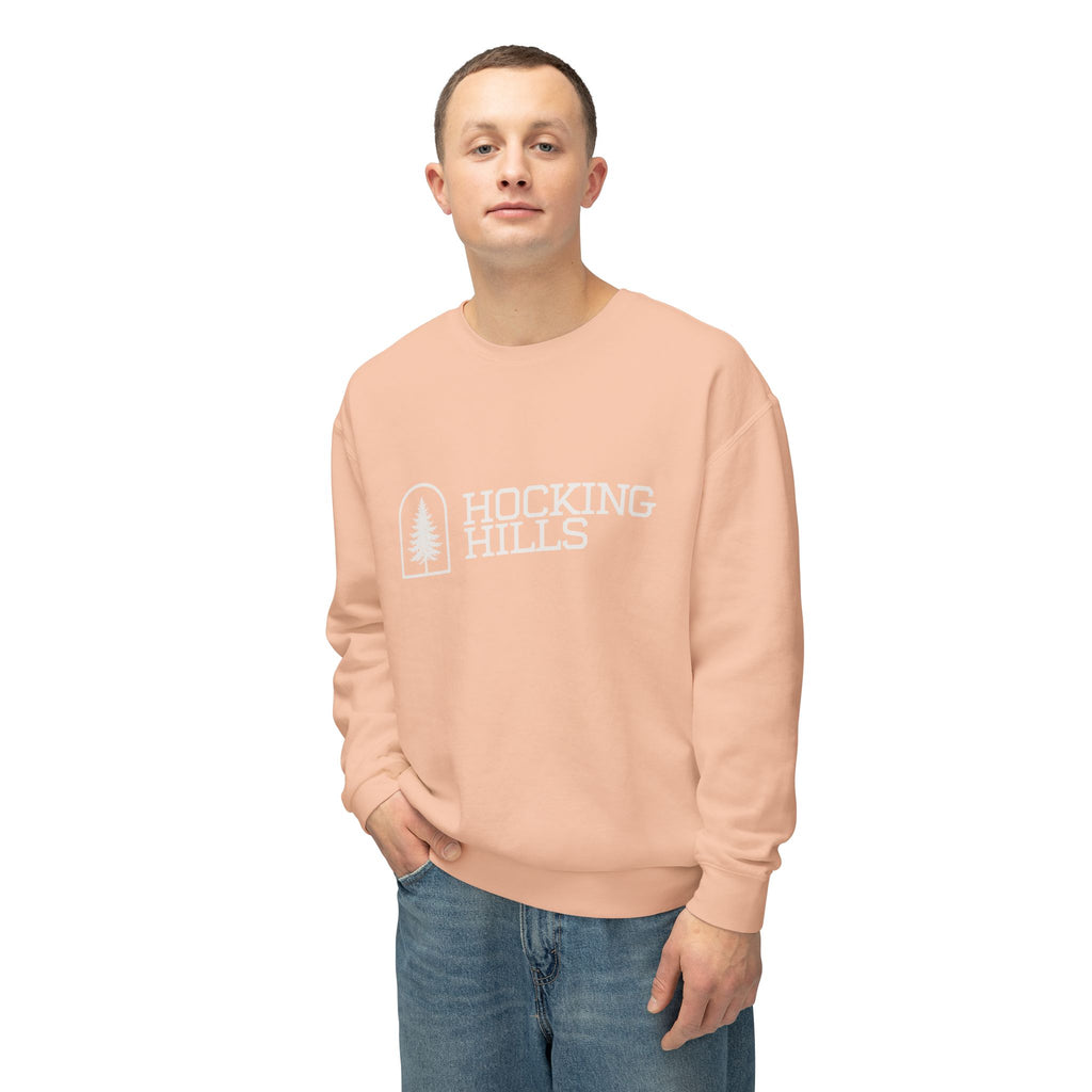 Hocking Hills Crewneck Sweatshirt — Minimal Tree Logo Pullover