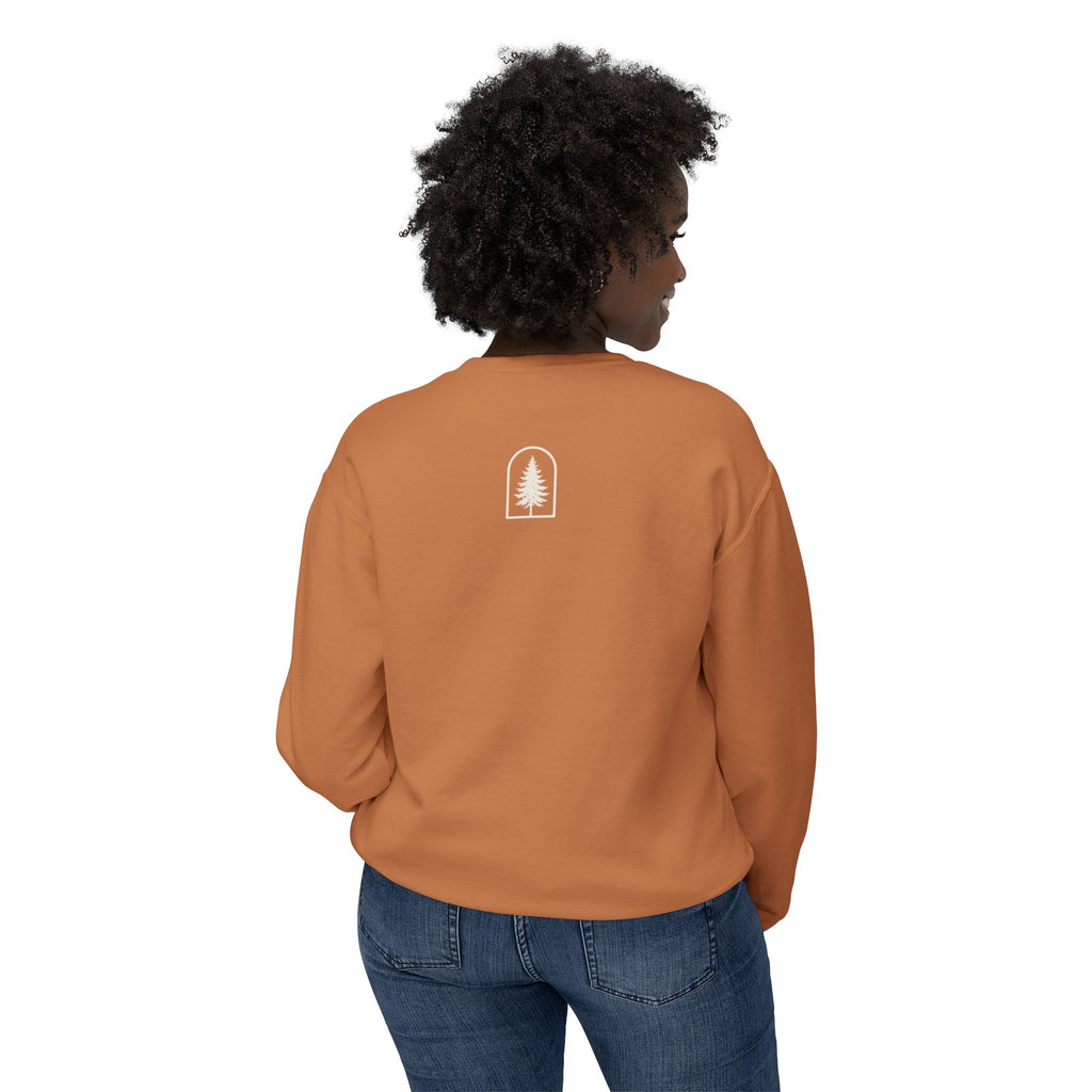 Hocking Hills Crewneck Sweatshirt — Minimal Tree Logo Pullover