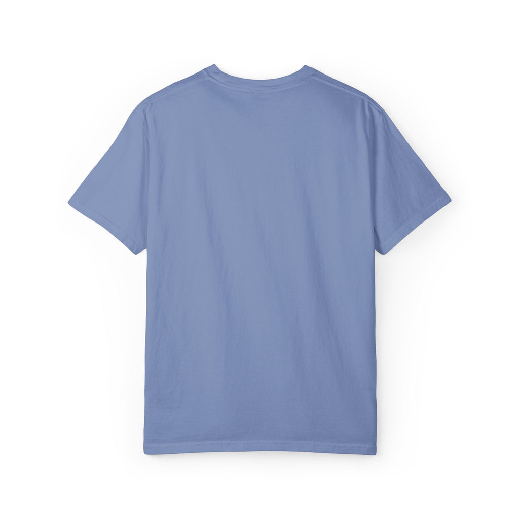 Camping Vibes T-Shirt — 'Adventure Awaits' Woodland Chest Logo