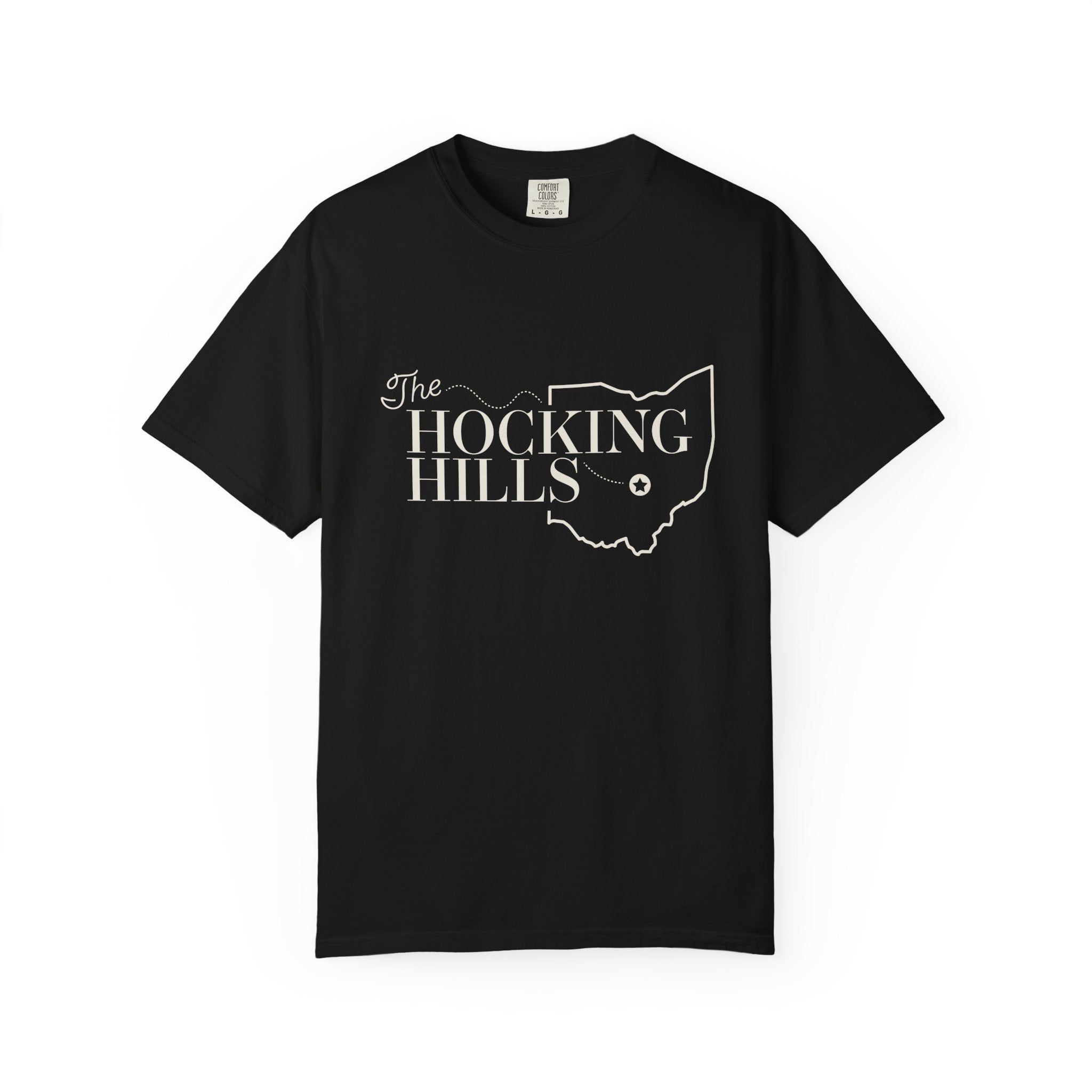 The Hocking Hills T-Shirt — Ohio Map Graphic Tee