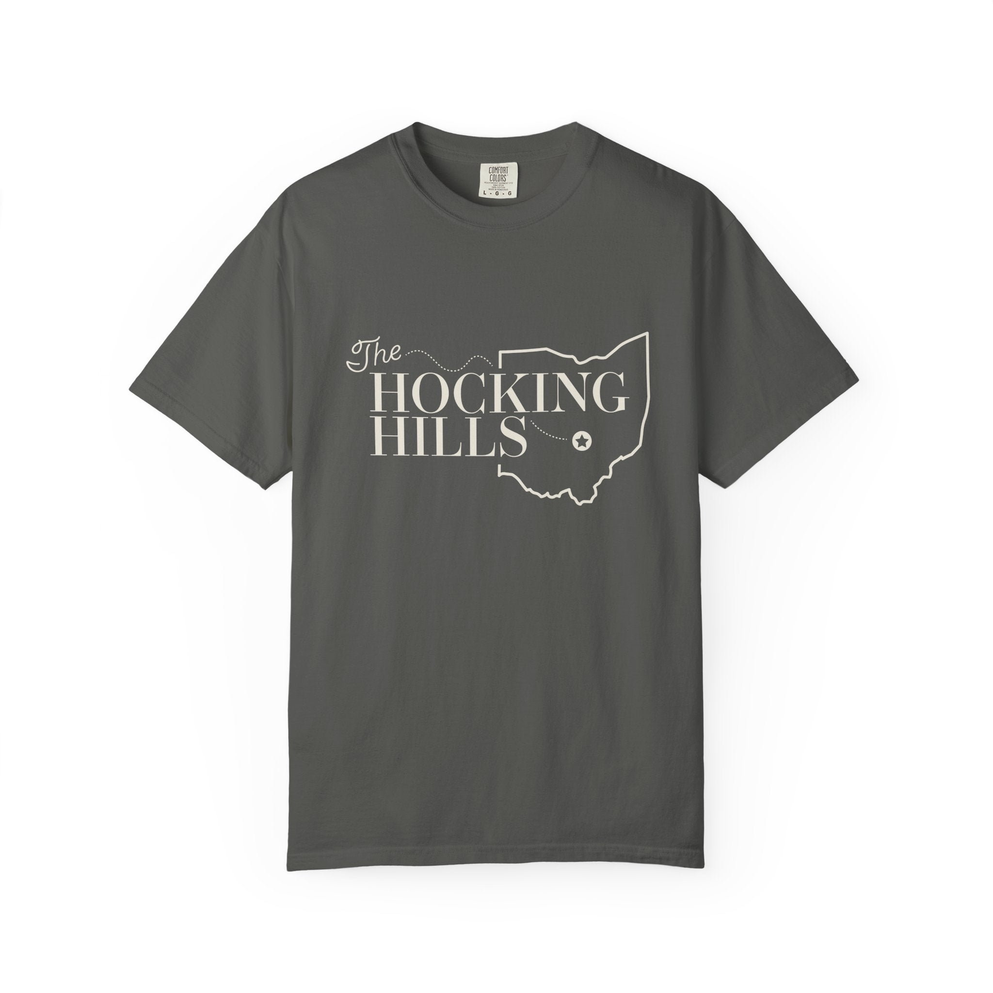 The Hocking Hills T-Shirt — Ohio Map Graphic Tee