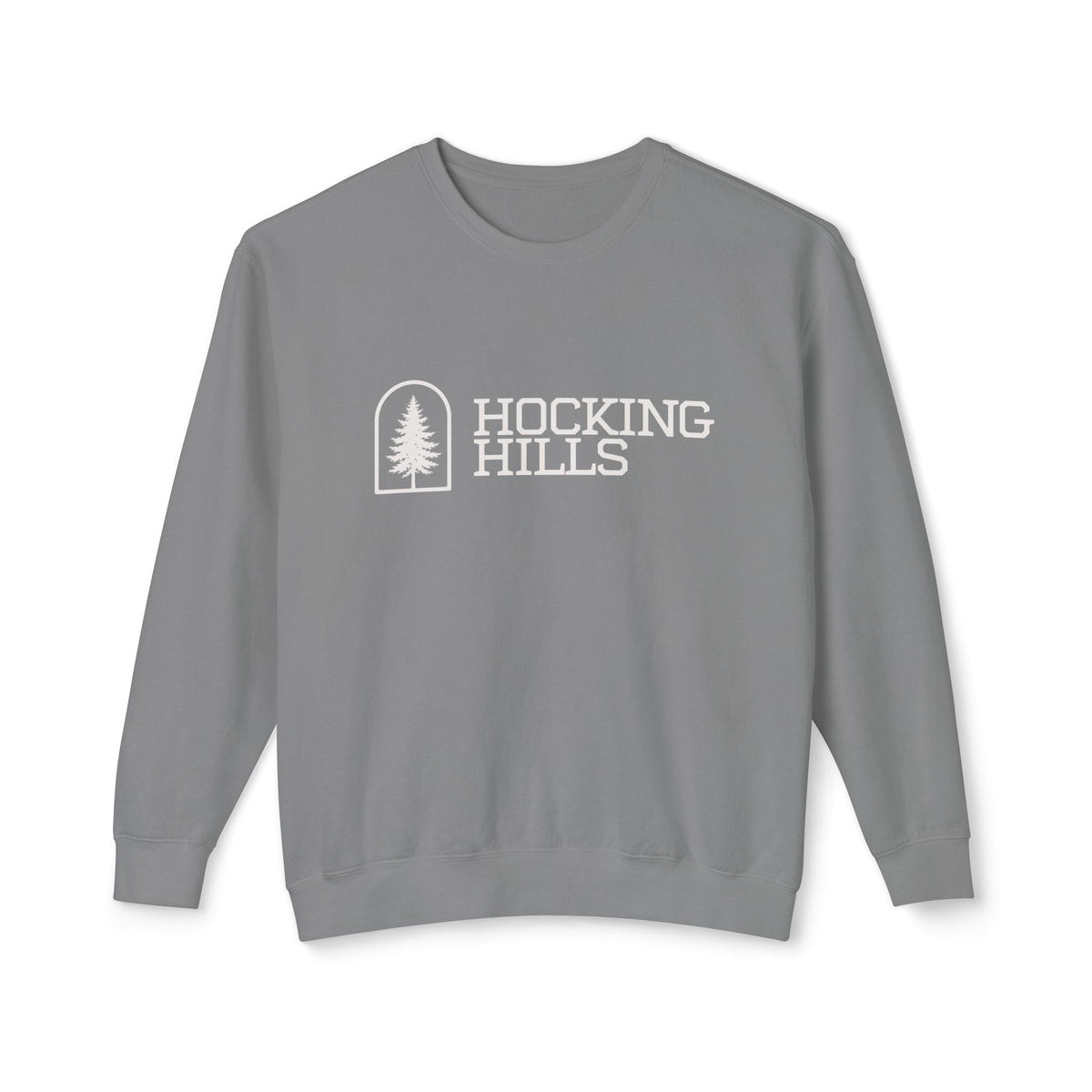 Hocking Hills Crewneck Sweatshirt — Minimal Tree Logo Pullover