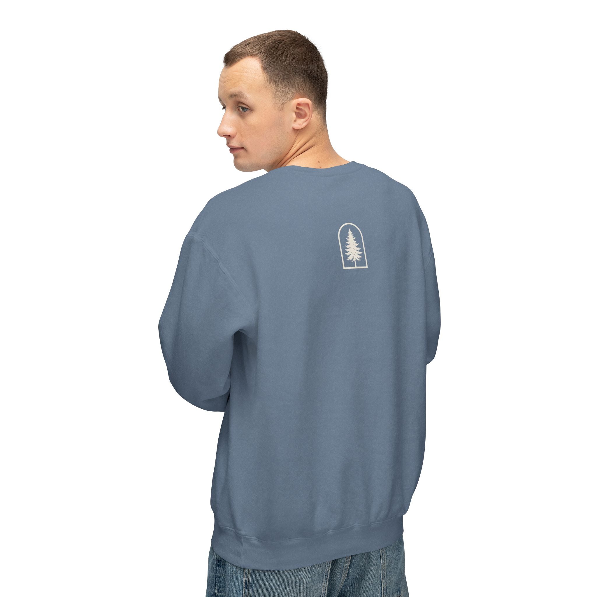 Hocking Hills Crewneck Sweatshirt — Minimal Tree Logo Pullover