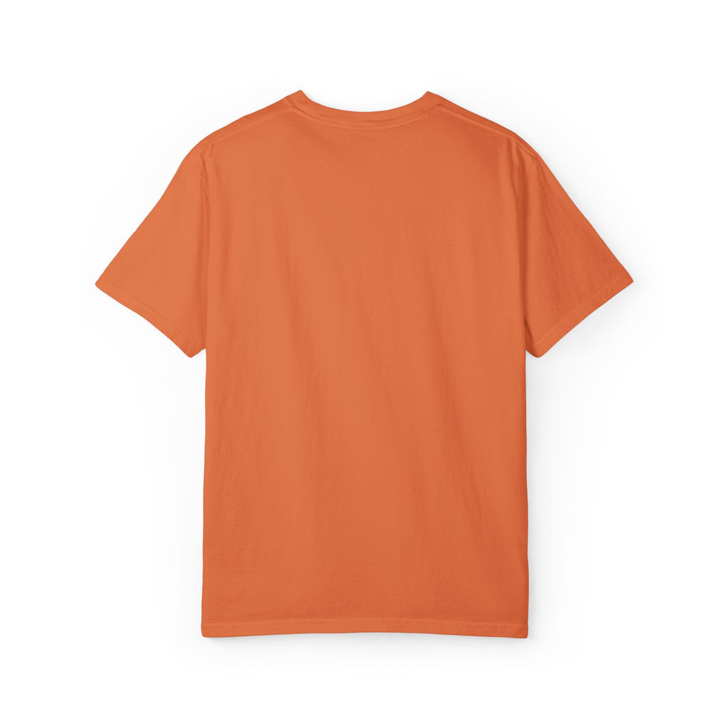 Camping Vibes T-Shirt — 'Adventure Awaits' Woodland Chest Logo