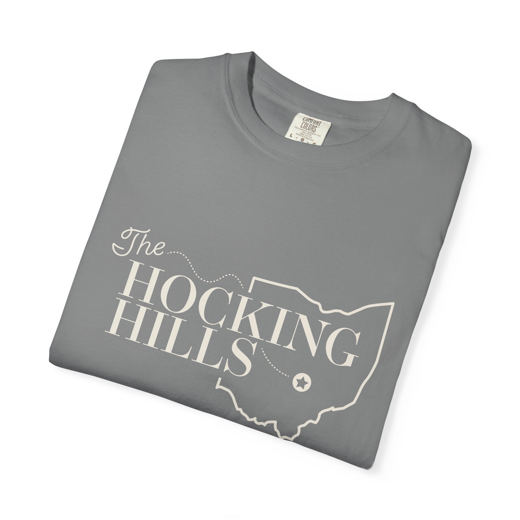 The Hocking Hills T-Shirt — Ohio Map Graphic Tee