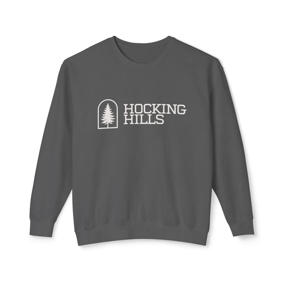Hocking Hills Crewneck Sweatshirt — Minimal Tree Logo Pullover