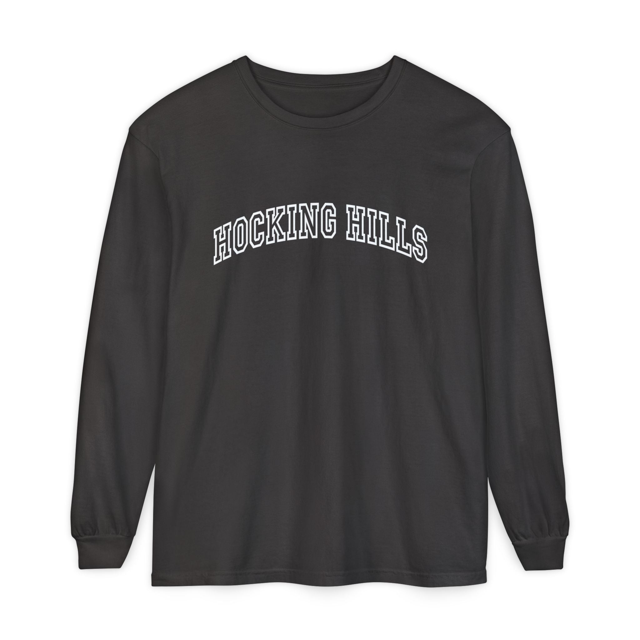 Hocking Hills Long Sleeve Tee — Vintage Collegiate Graphic
